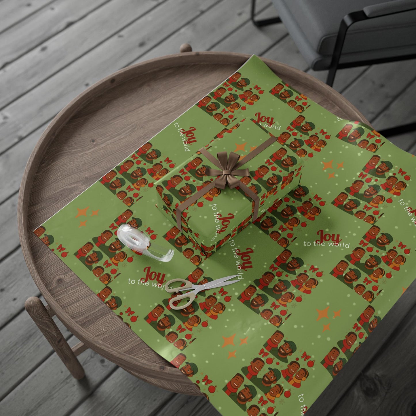 Like Father Like Sons Joyful Christmas Wrapping Paper