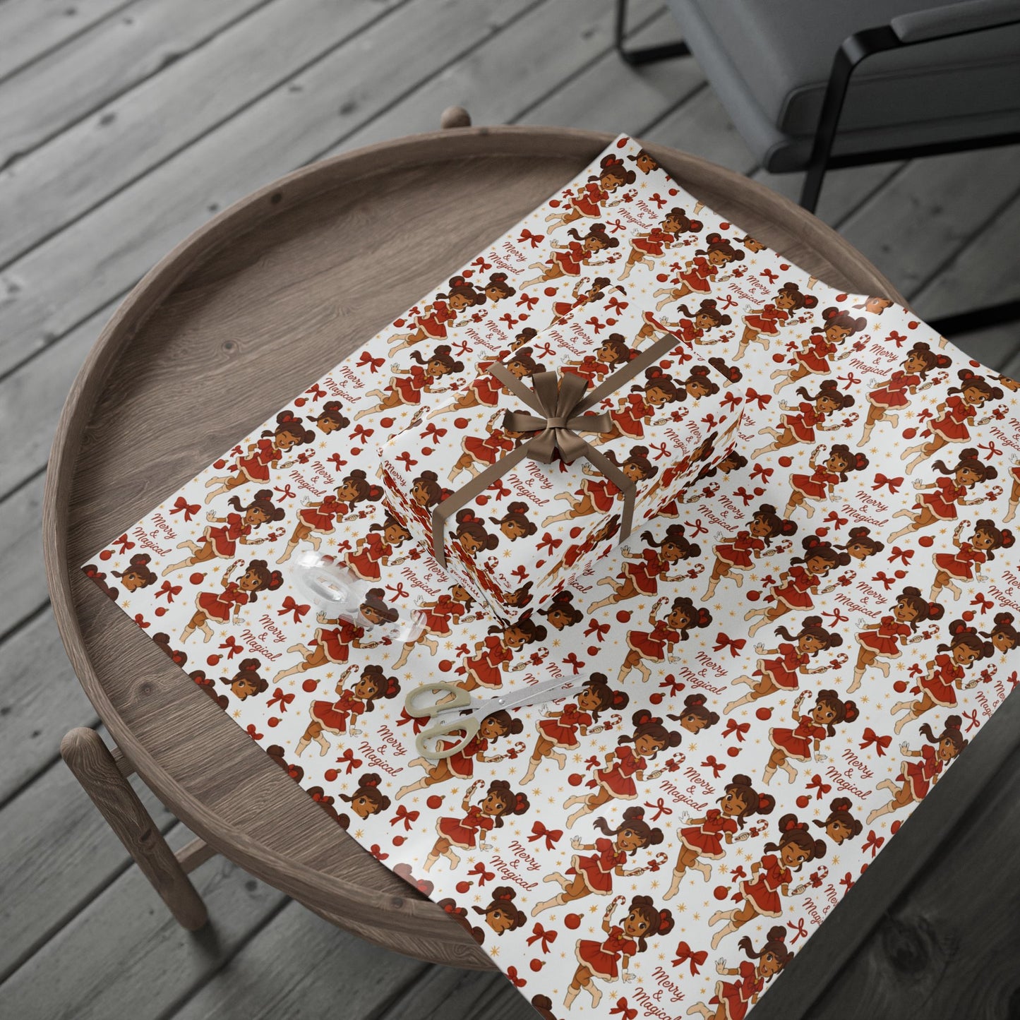 Merry & Magical Festive Wrapping Paper for All Occasions, Gift Wrap, Christmas Wrap, Birthday Wrap, Holiday Decorations, Eco-Friendly Packaging