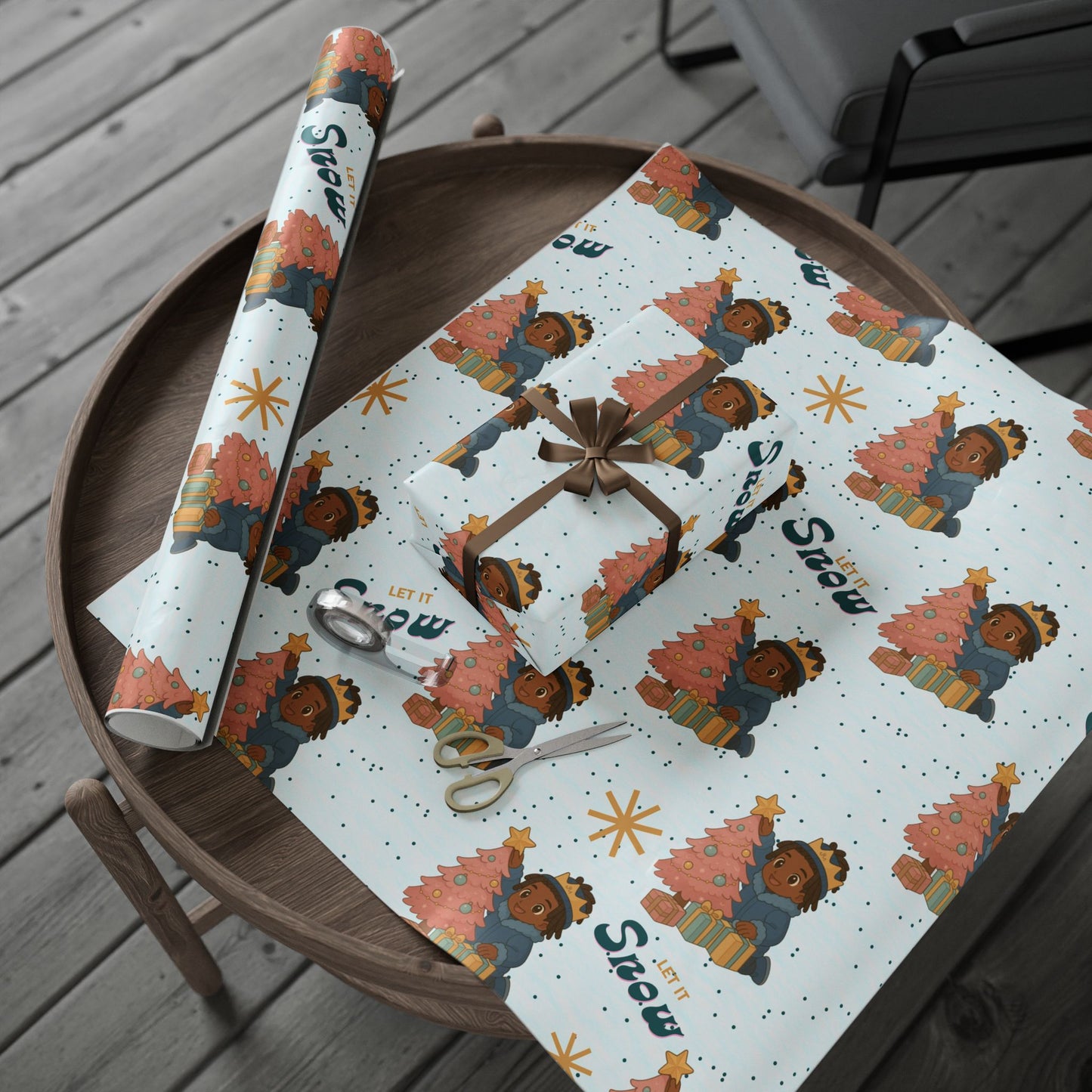 Let it Snow little King Wrapping Paper