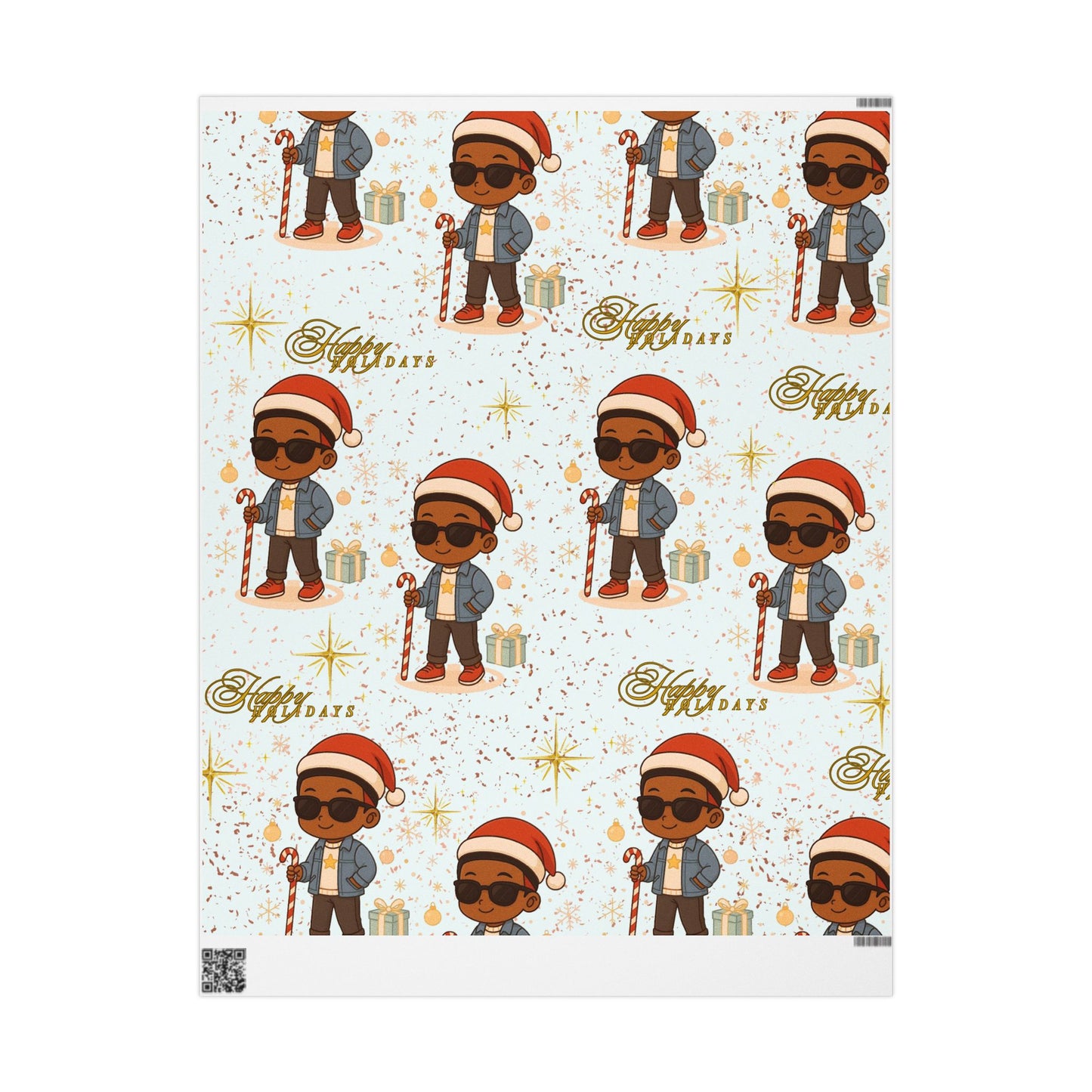 Holiday Magic! Visually Impaired Boy Christmas Wrapping Paper