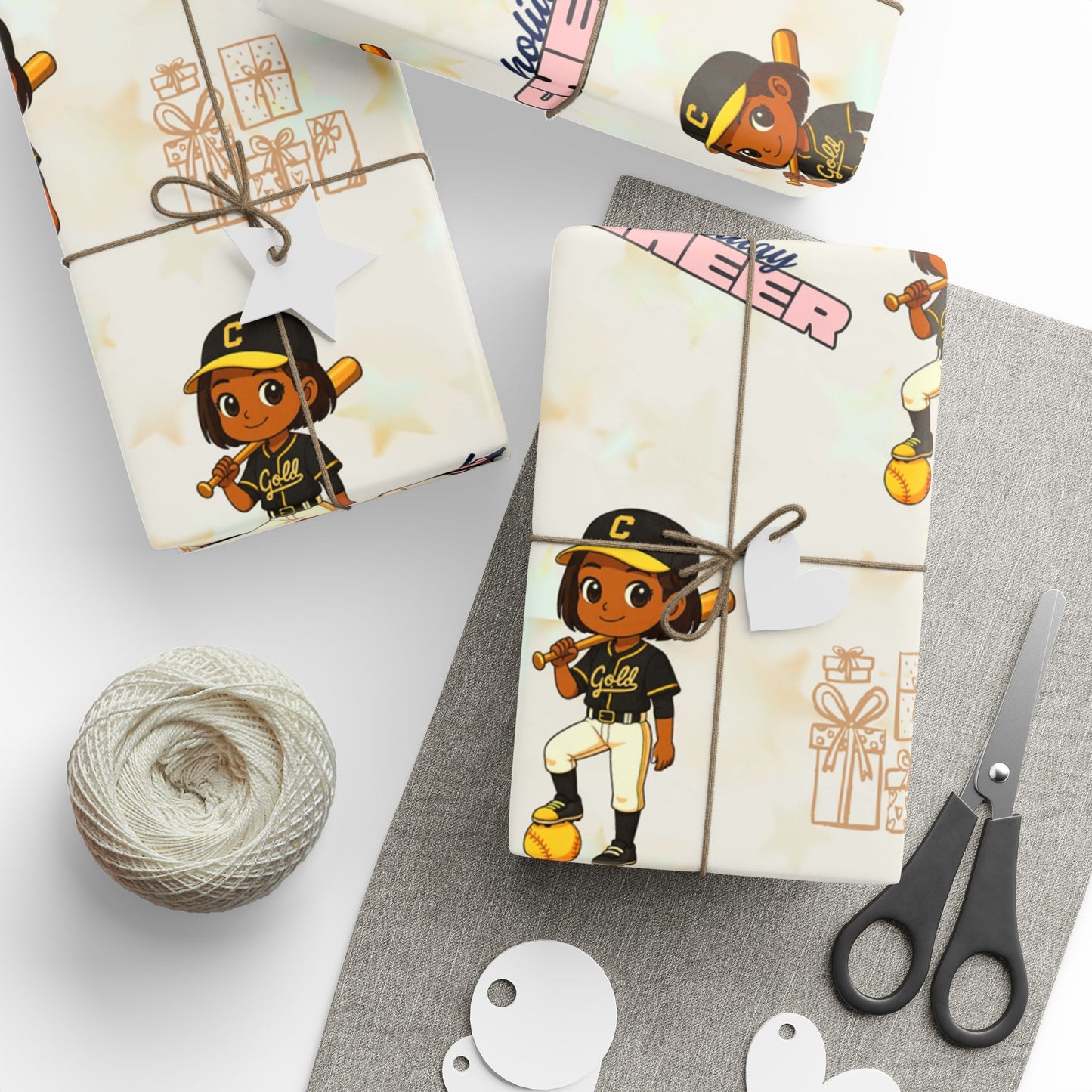 Softball Queen Holiday Cheer Wrapping Paper