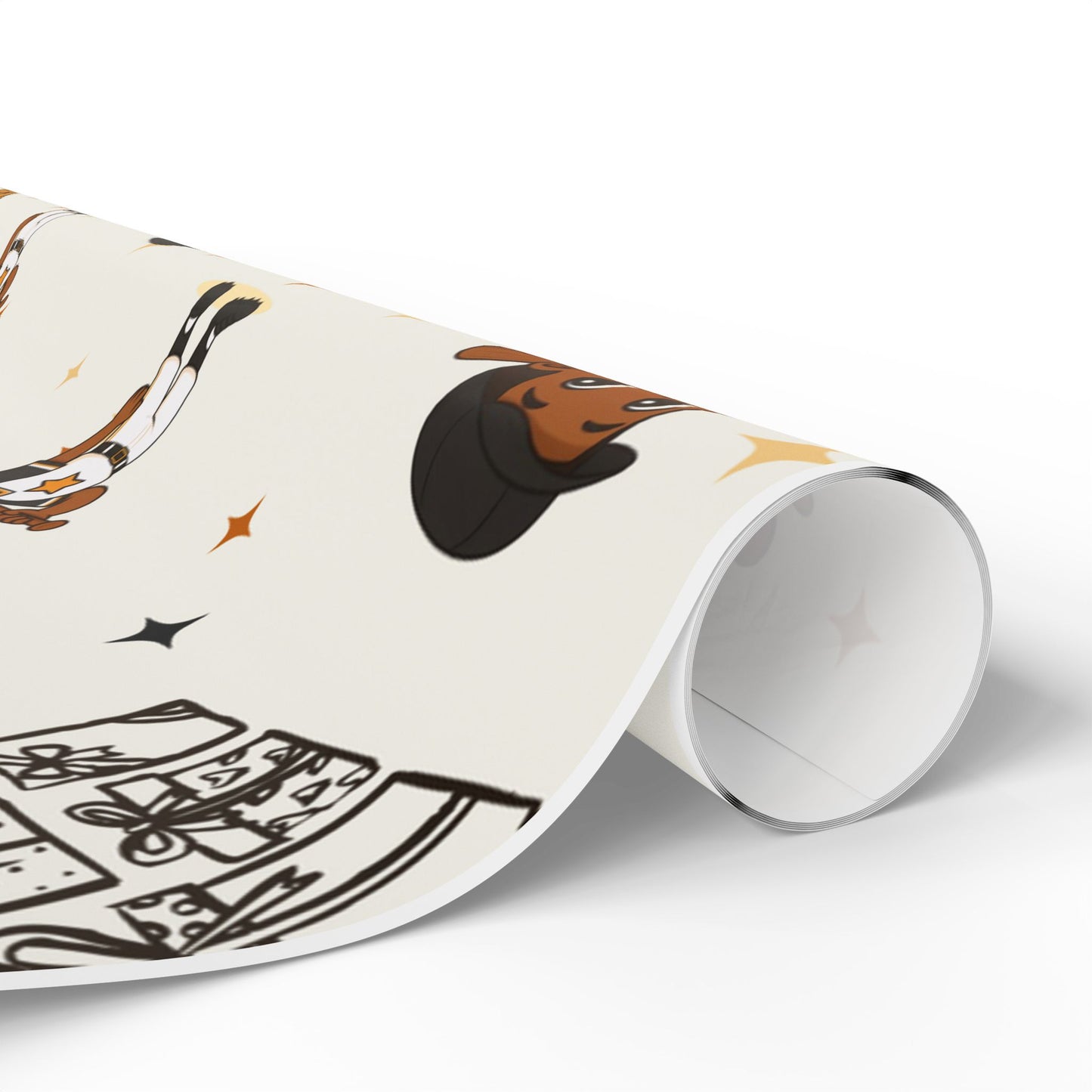 Little King Baseball Holiday Wrapping Paper