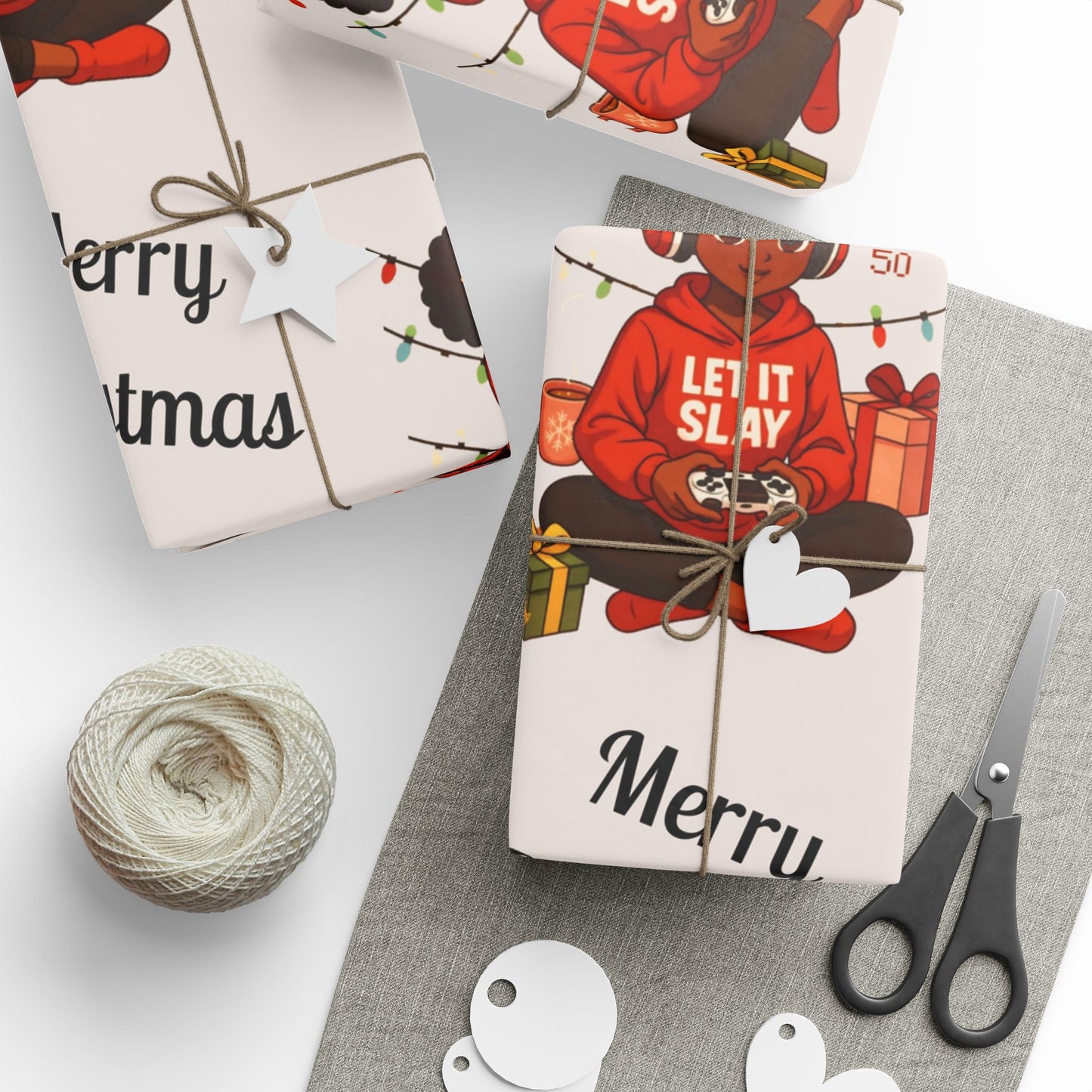 Gamer Girl Holiday Gift Wrap