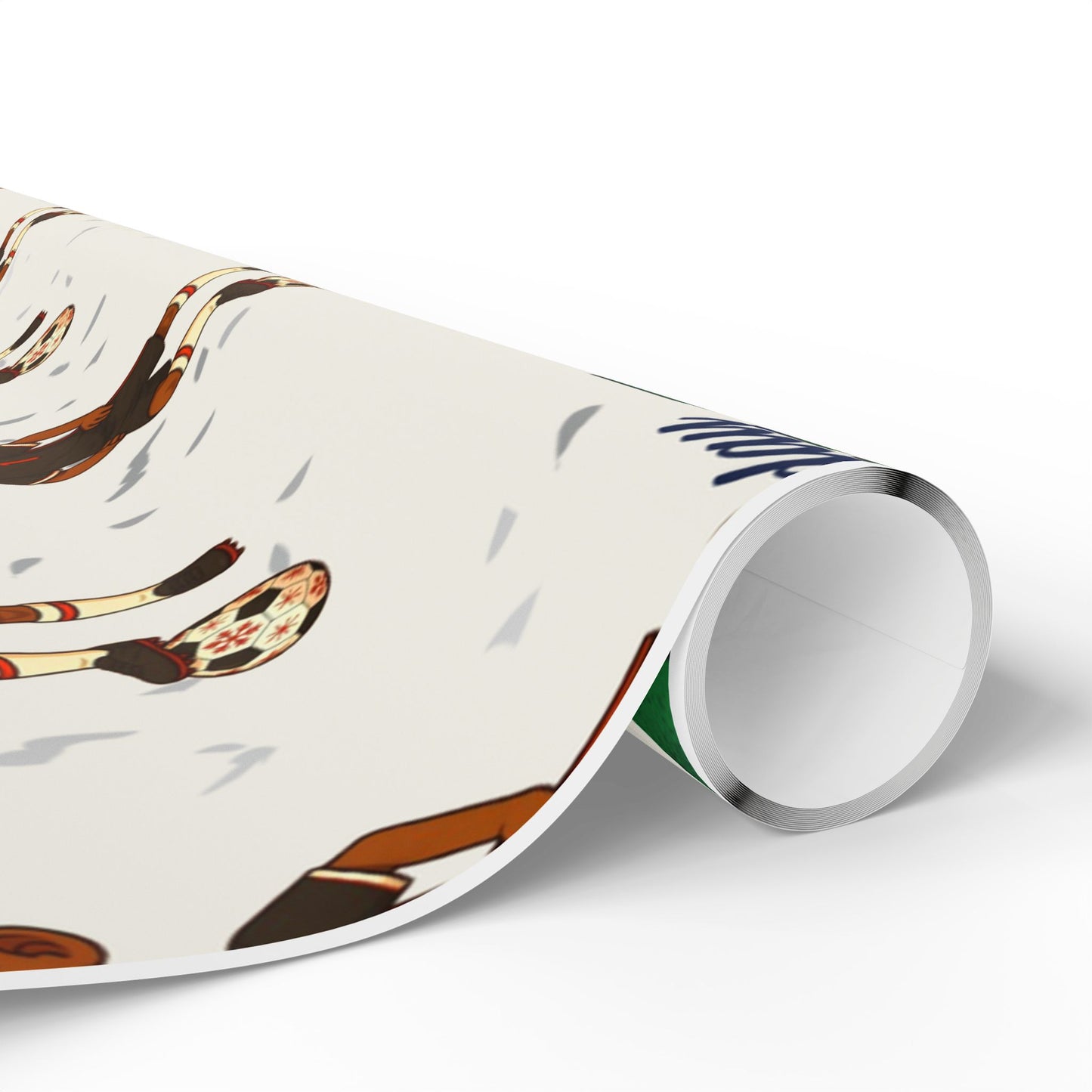 Little King Holiday Soccer Player Wrapping Paper