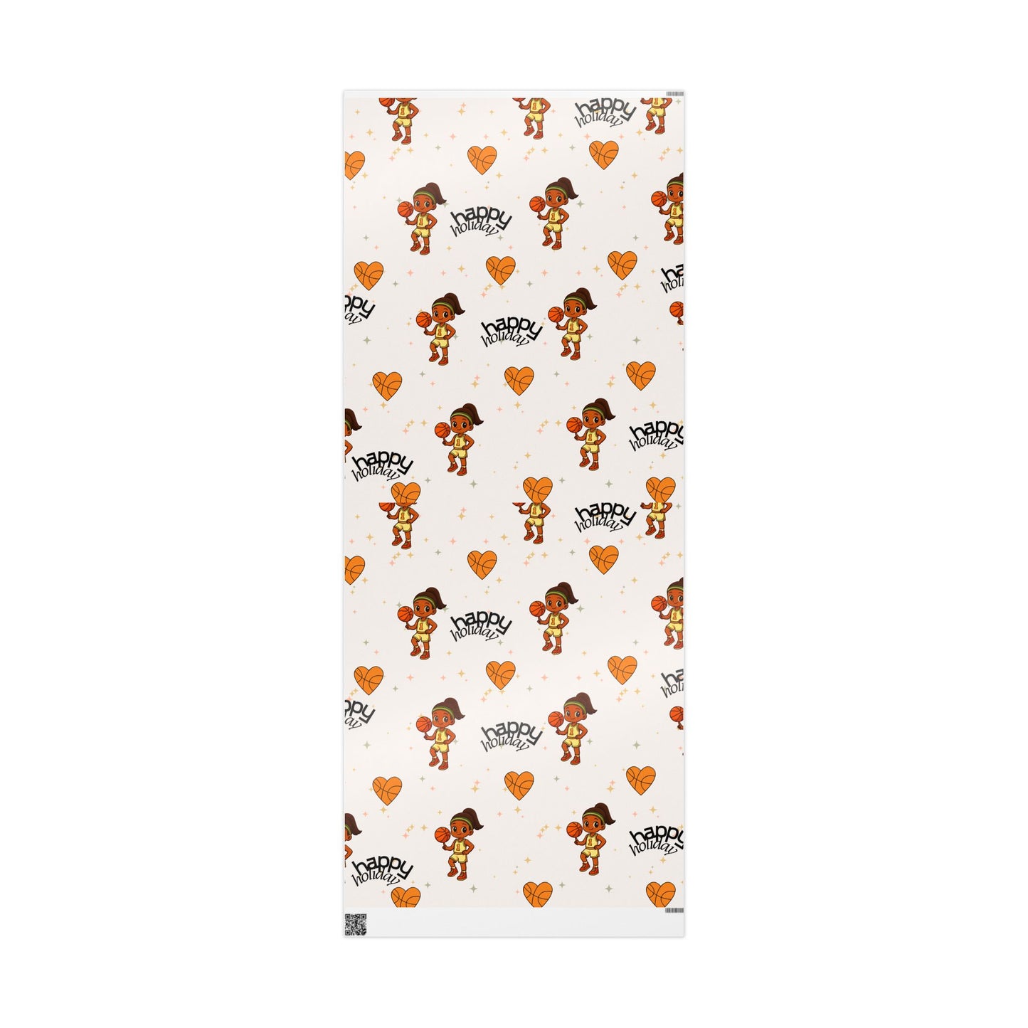 Holiday Hoop Queen Basketball Wrapping Paper I Holiday Gift Wrap