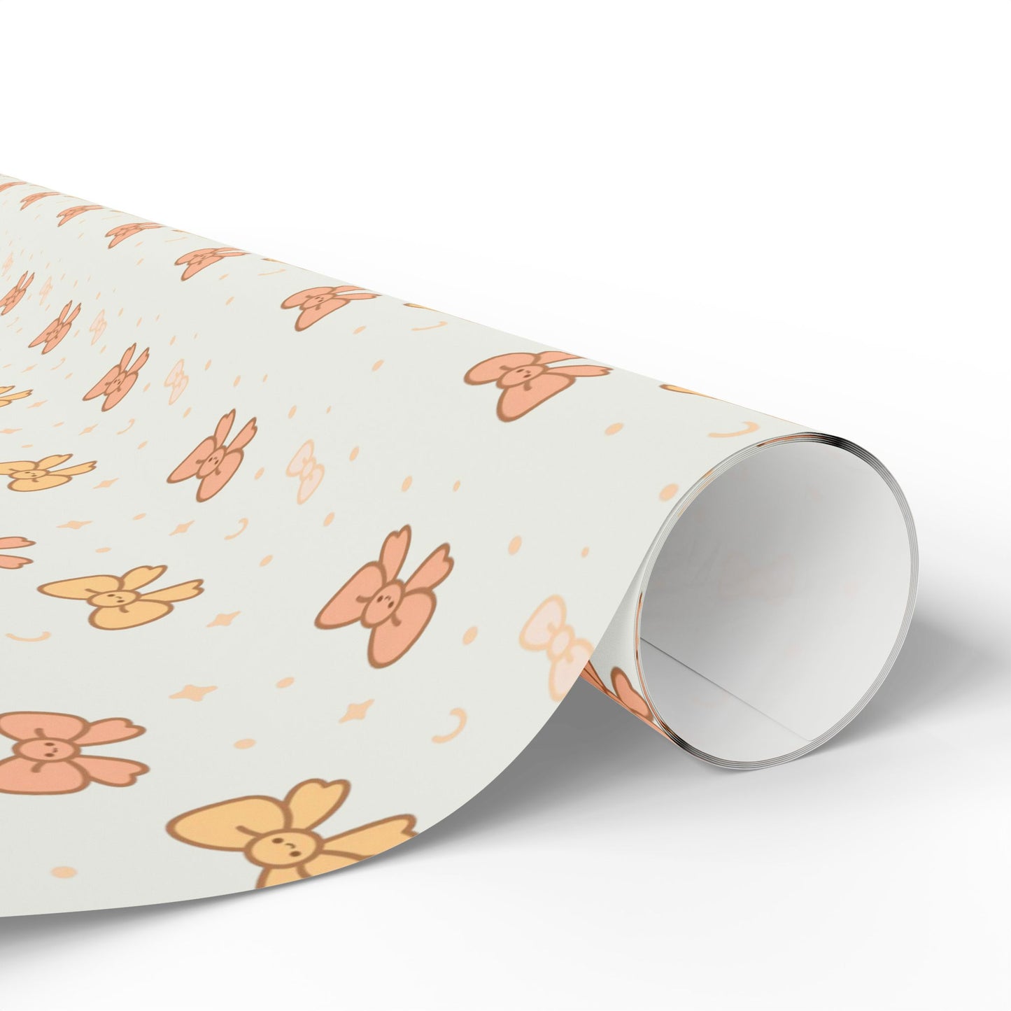 Smiling Bows Gift Wrap — Cute Kawaii-style Gift Wrap for Weddings, Baby Showers, Birthdays & More!