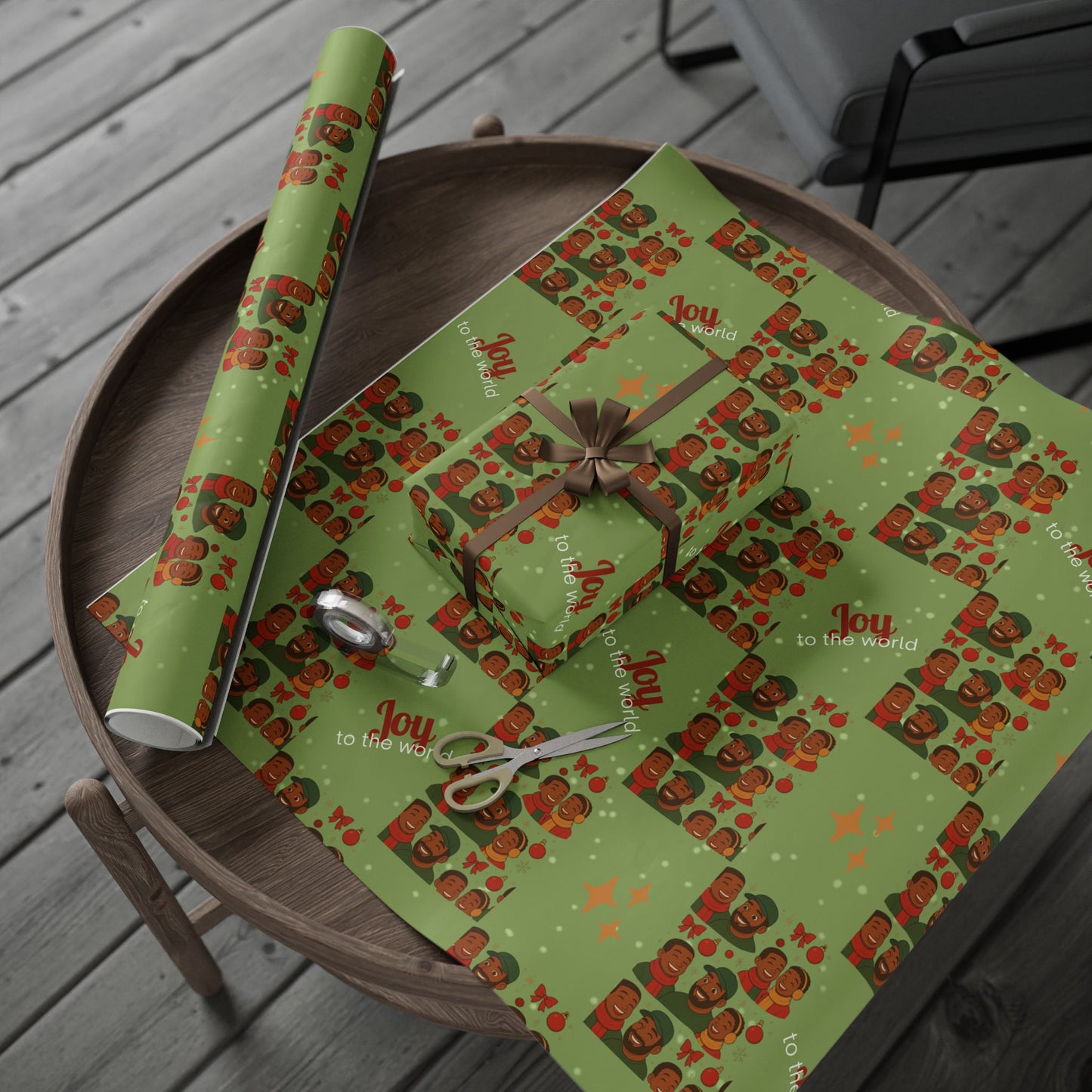 Like Father Like Sons Joyful Christmas Wrapping Paper