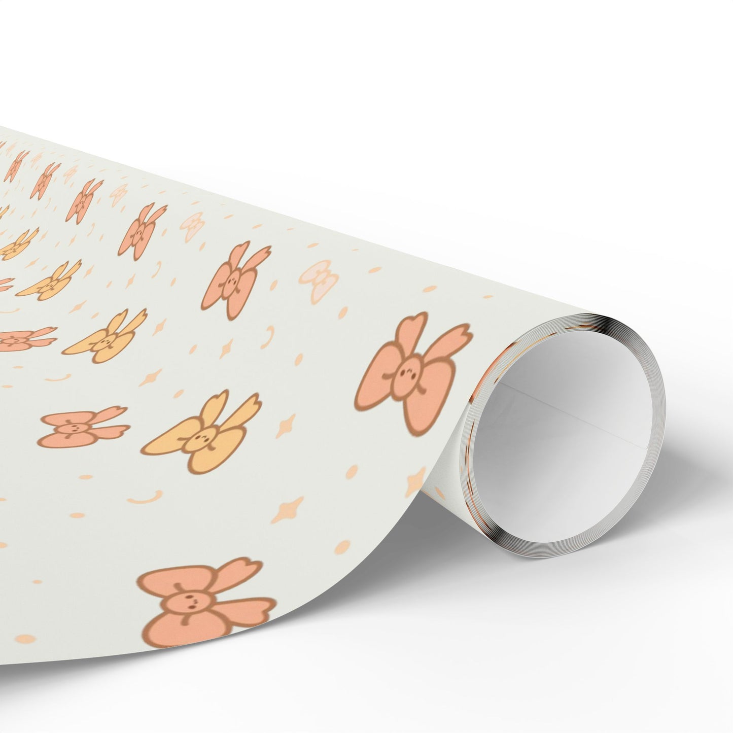 Smiling Bows Gift Wrap — Cute Kawaii-style Gift Wrap for Weddings, Baby Showers, Birthdays & More!