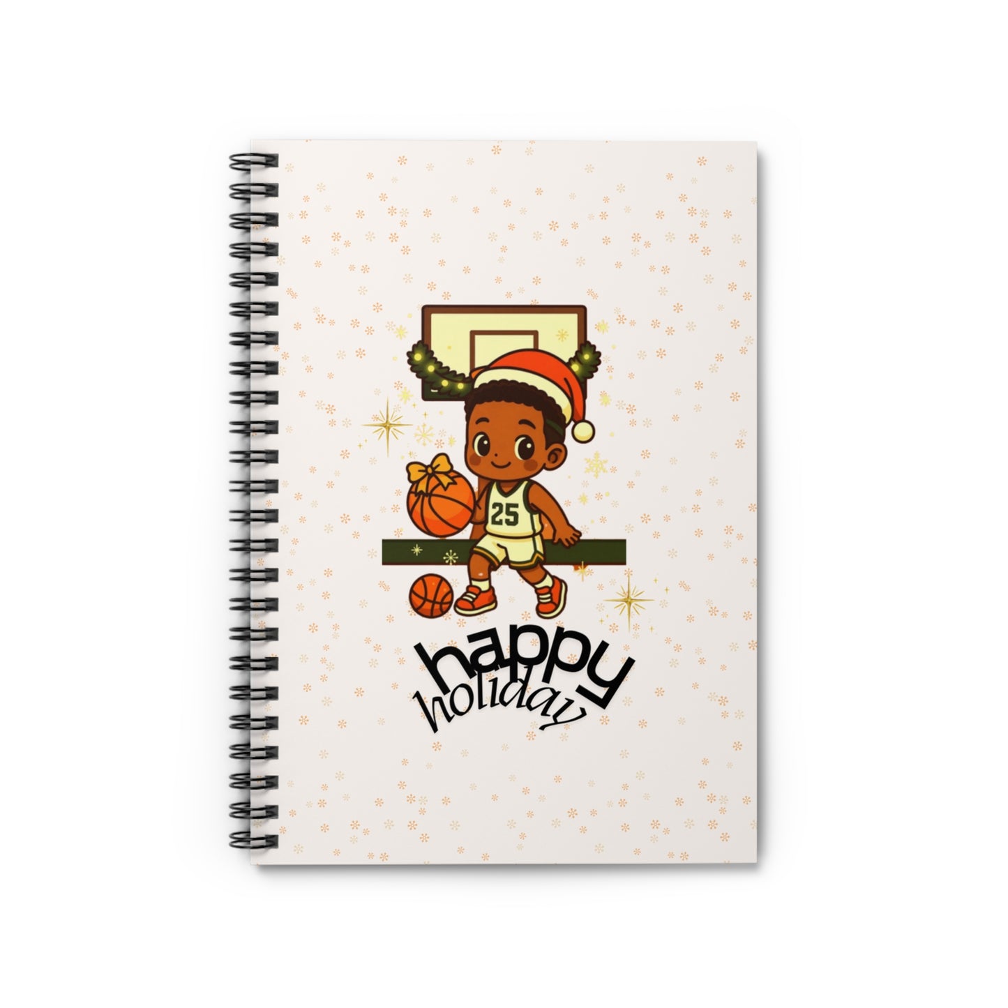 Holiday Hoop King Hat Spiral Notebook | Ruled