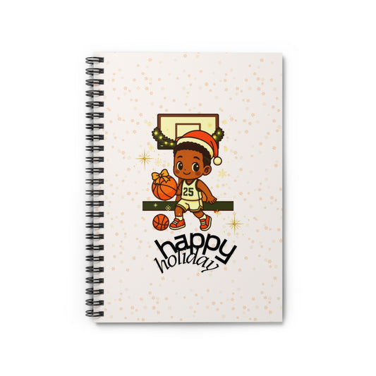 Holiday Hoop King Hat Spiral Notebook | Ruled