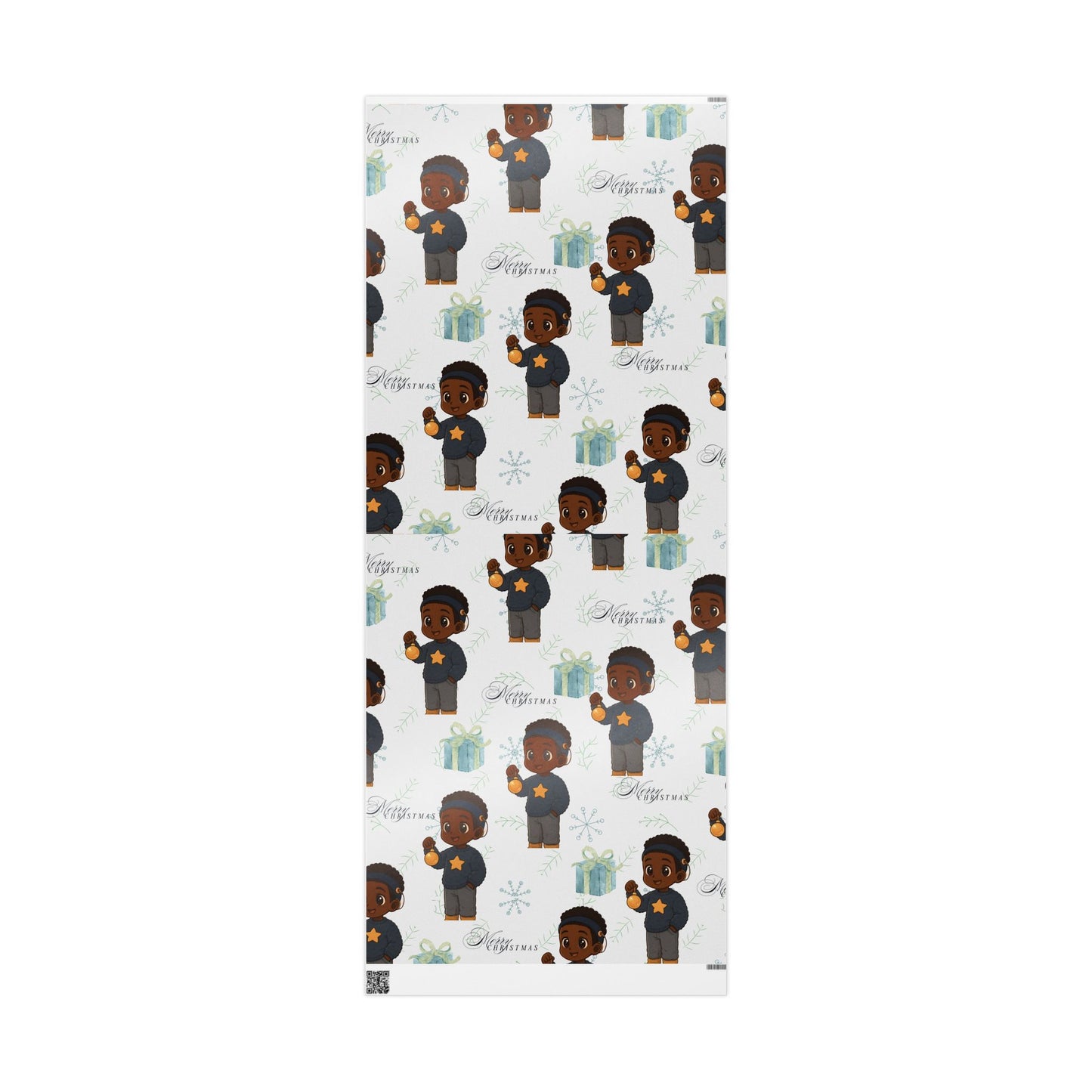 Little King Cochlear Implant Christmas Wrapping Paper — Inclusive Holiday Gift Wrap