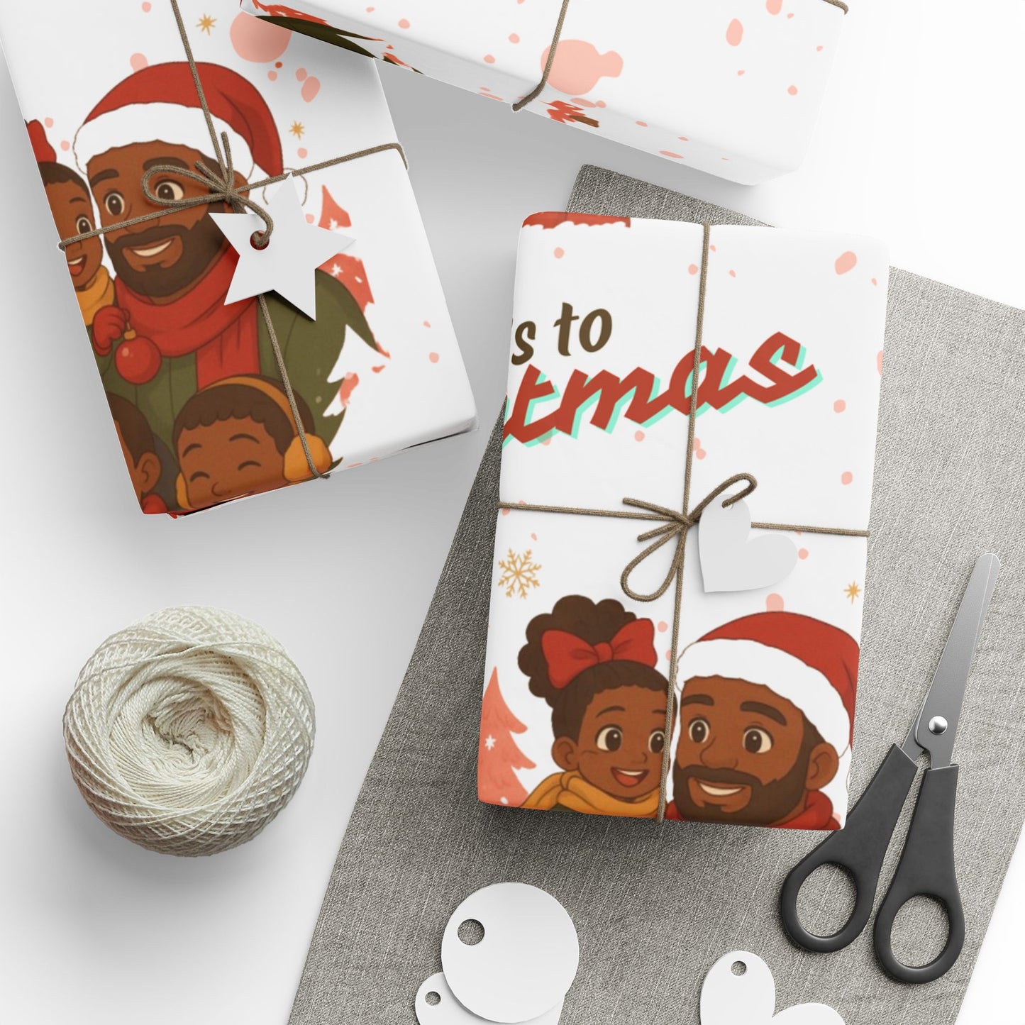 Here's to Christmas Festive Wrapping Paper I Fathers Matter