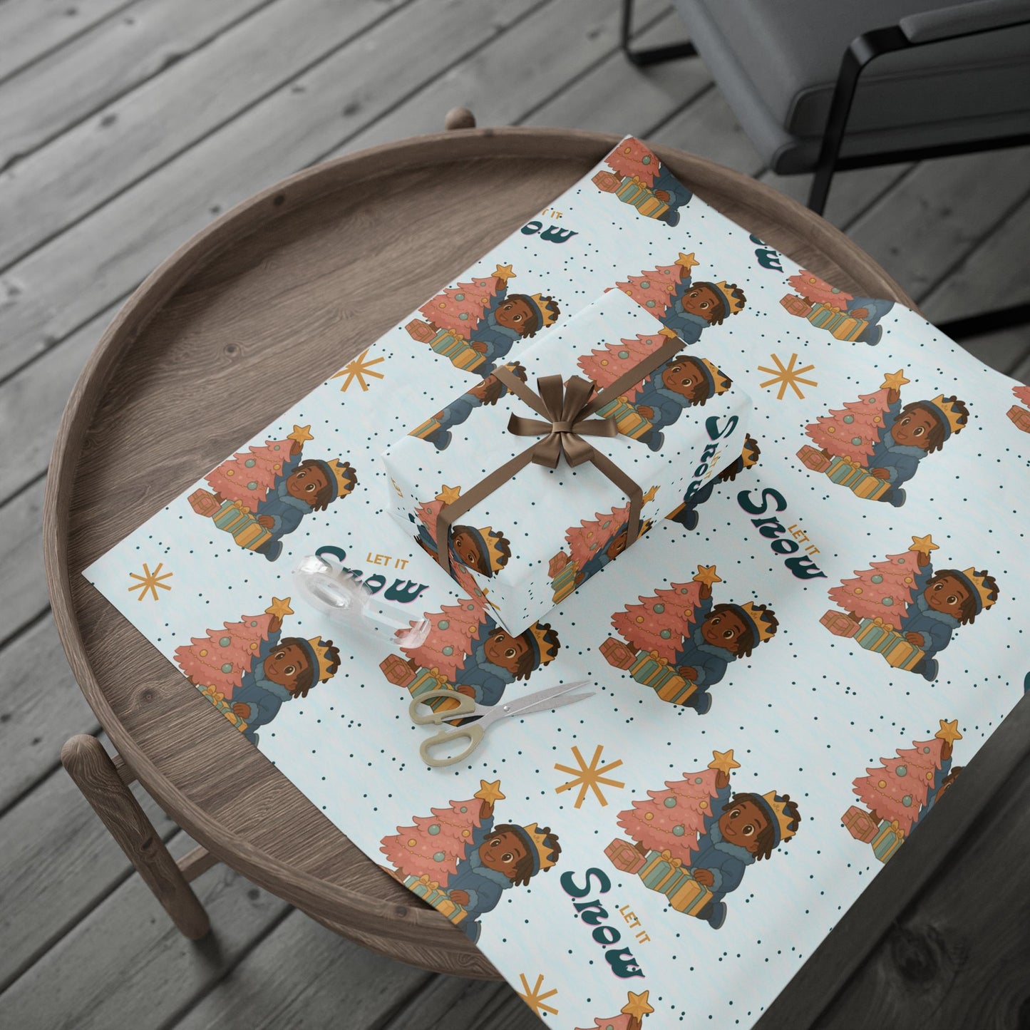 Let it Snow little King Wrapping Paper