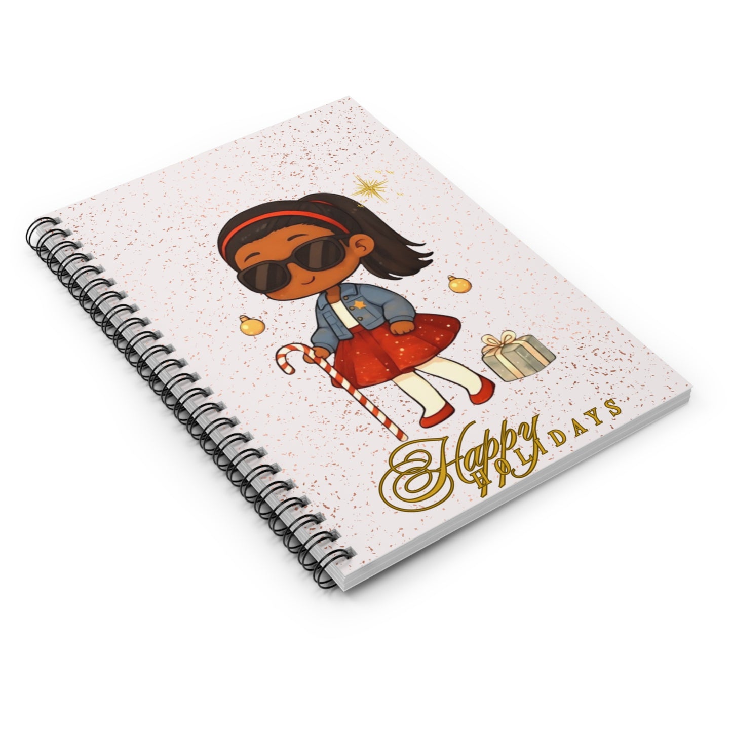 Girl Vision w/o Vision-Visually Impaired Spiral Notebook - Ruled Line