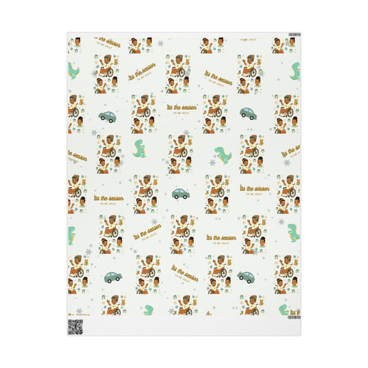 Winter Sleigh King — Holiday Wrapping Paper