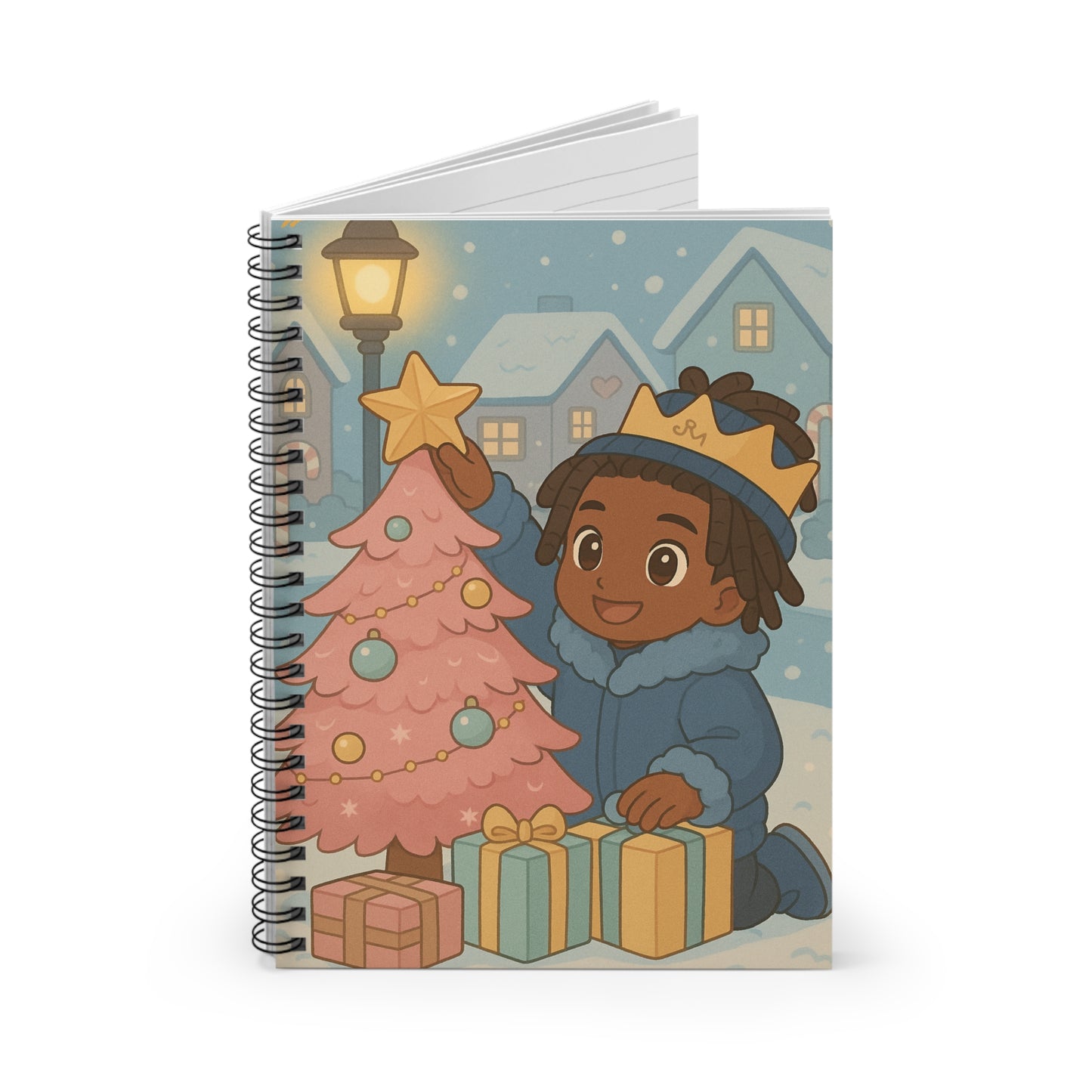 Little King Christmas Festive Kids Spiral Notebook