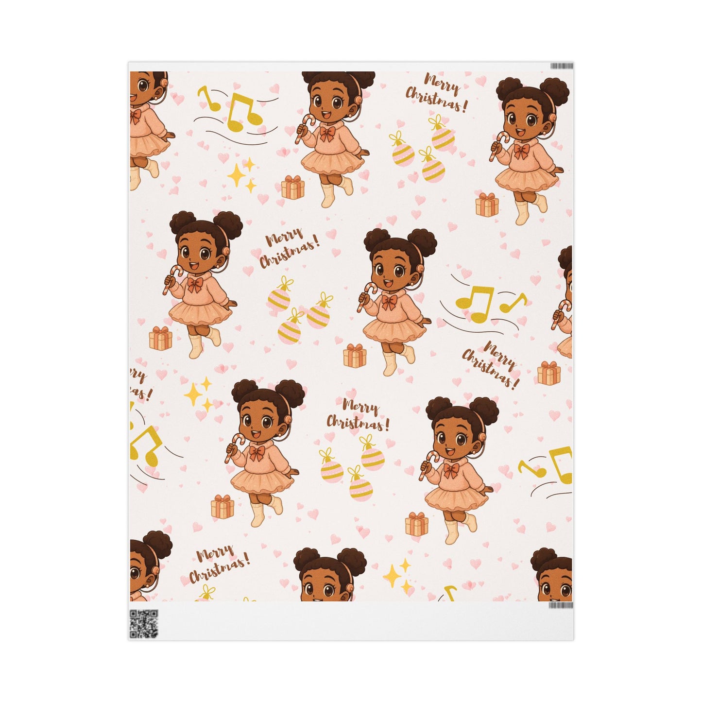 Little Queen Cochlear Implant Christmas Wrapping Paper I Inclusive Holiday Gift Wrap