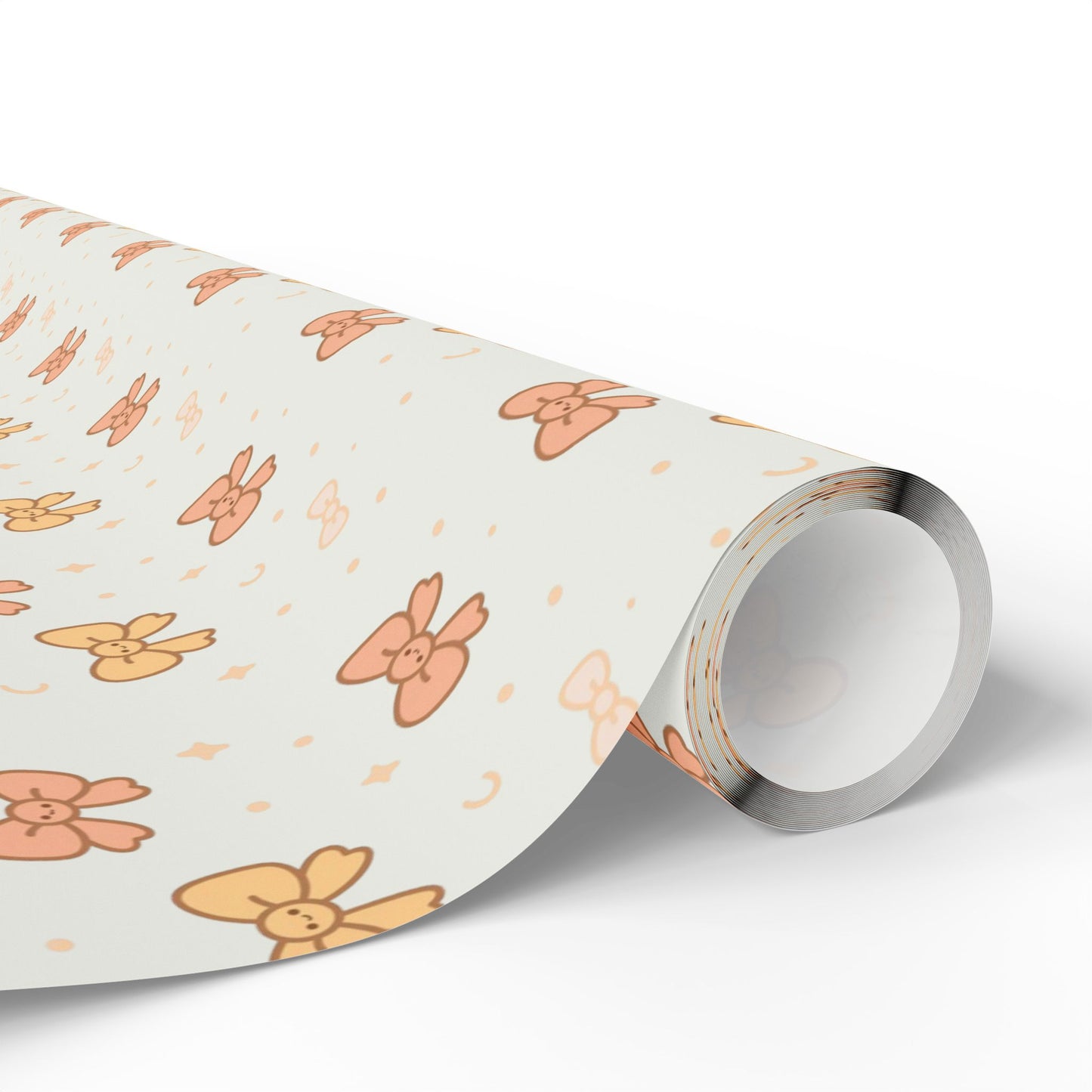 Smiling Bows Gift Wrap — Cute Kawaii-style Gift Wrap for Weddings, Baby Showers, Birthdays & More!