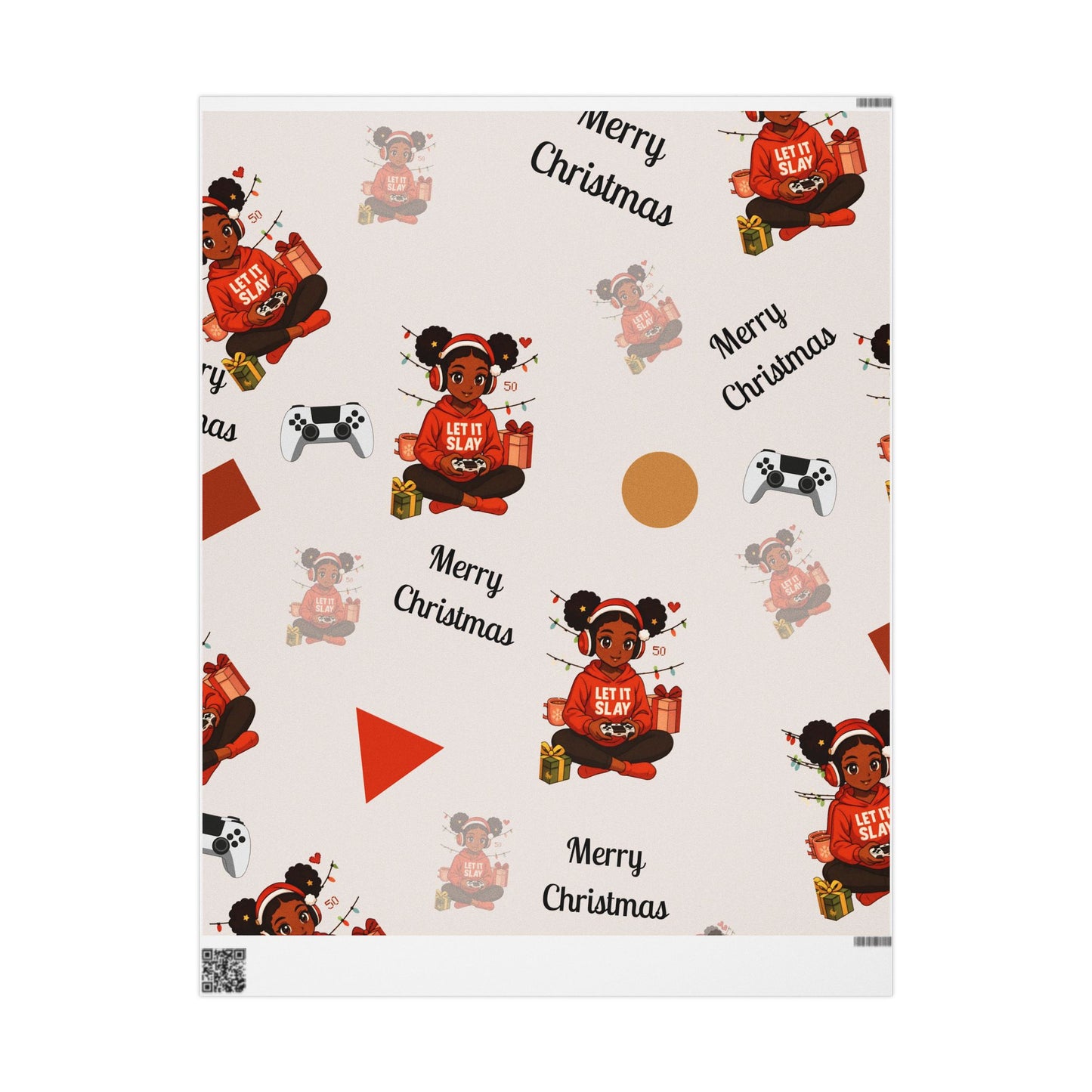Gamer Girl Holiday Gift Wrap