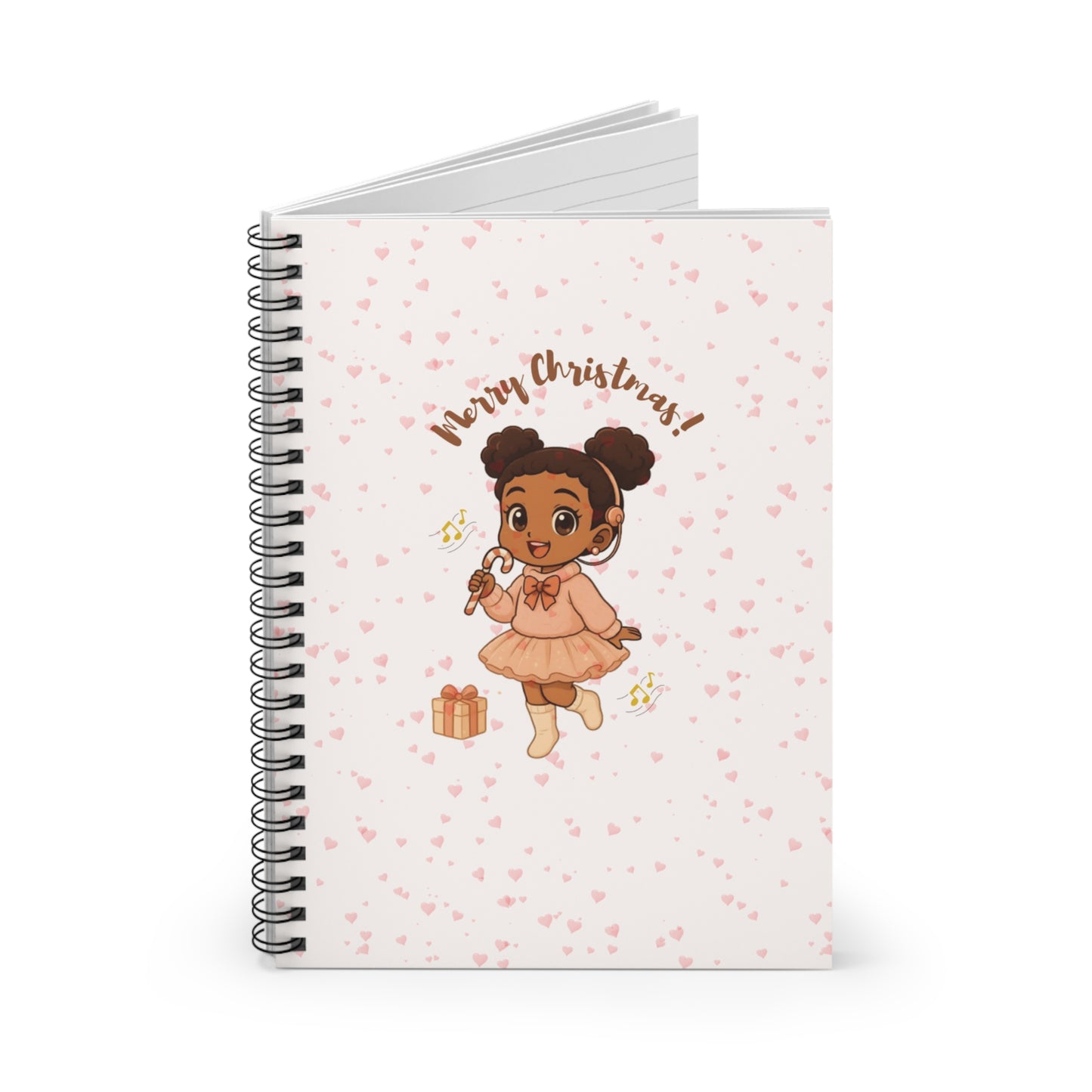 Cochlear Christmas-Themed Spiral Notebook, Cute Holiday Journal, Gift for Kids, Festive Writing Pad, Seasonal Stationery