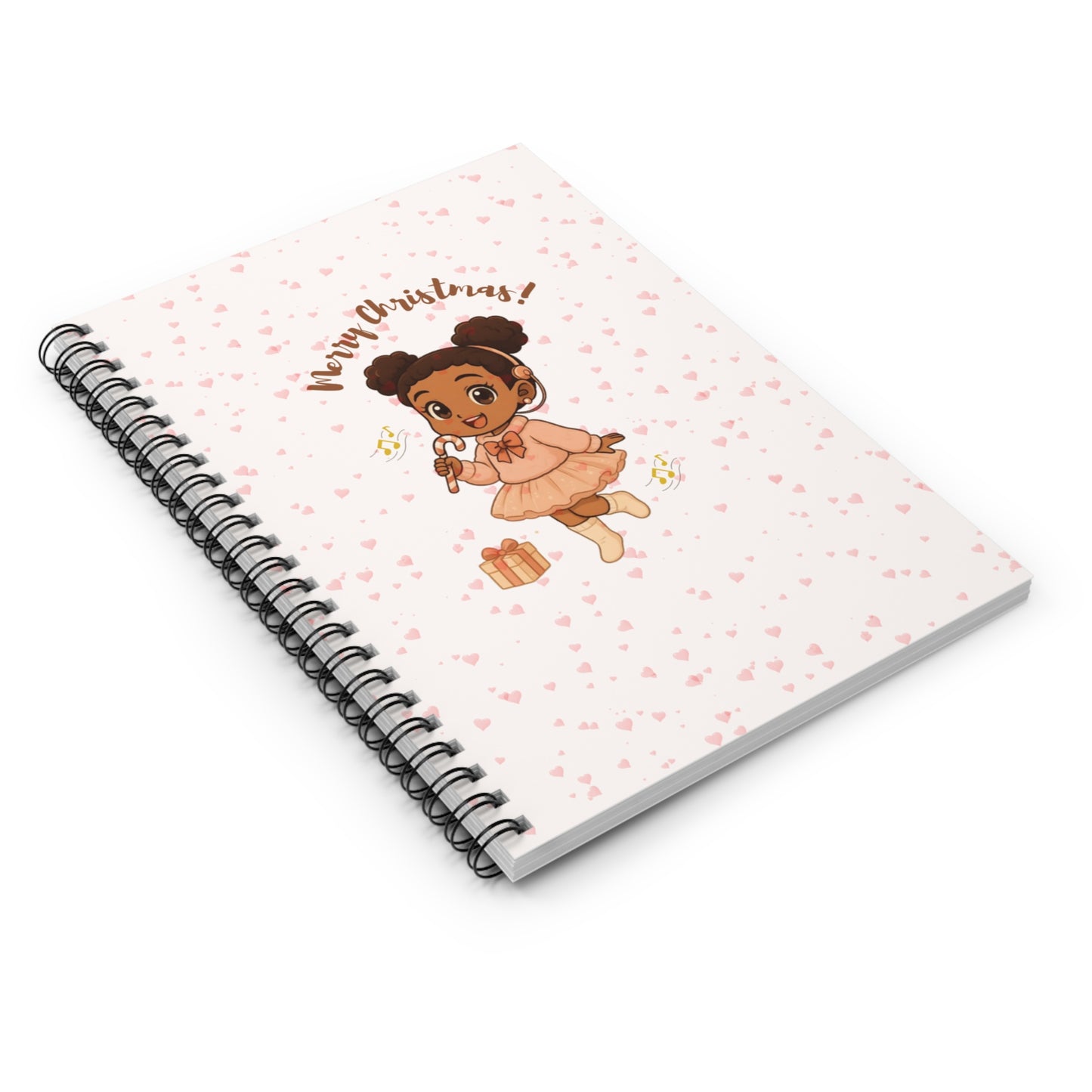 Cochlear Christmas-Themed Spiral Notebook, Cute Holiday Journal, Gift for Kids, Festive Writing Pad, Seasonal Stationery
