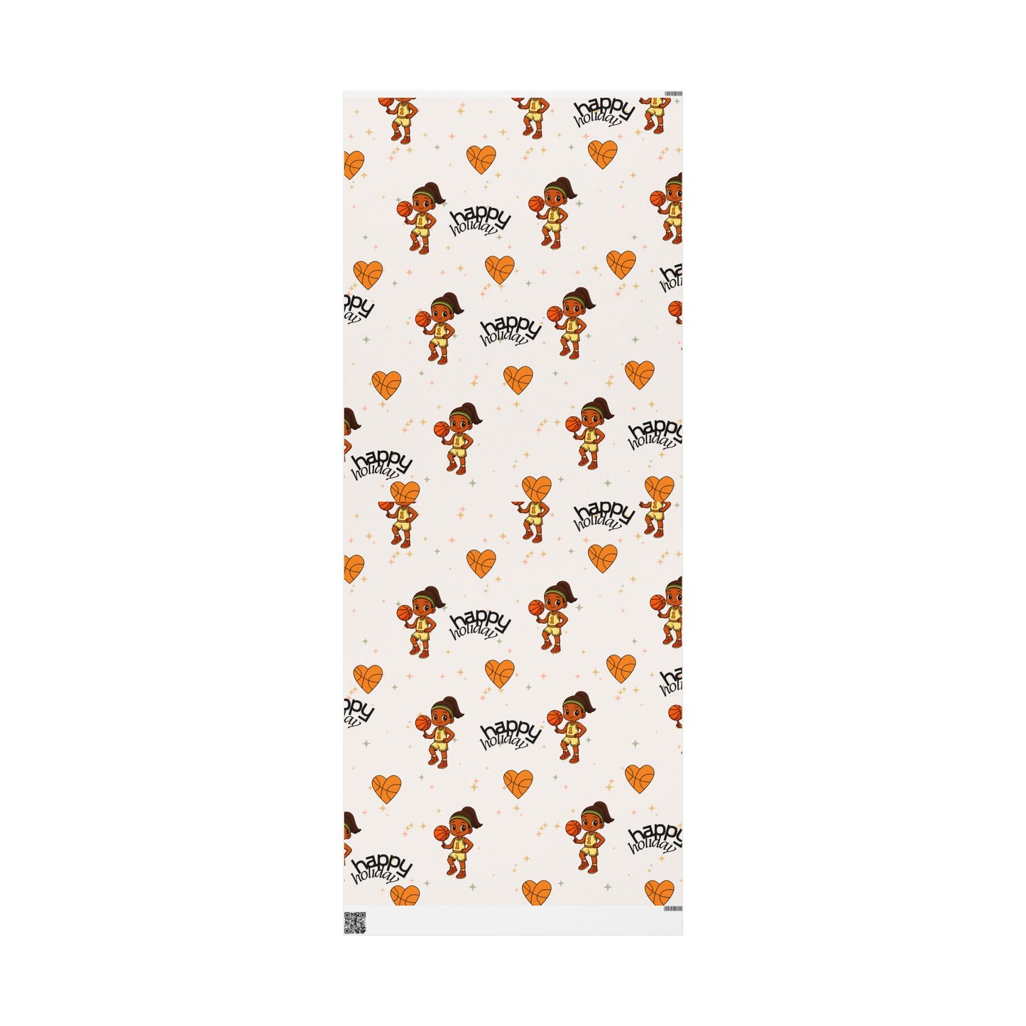 Holiday Hoop Queen Basketball Wrapping Paper I Holiday Gift Wrap