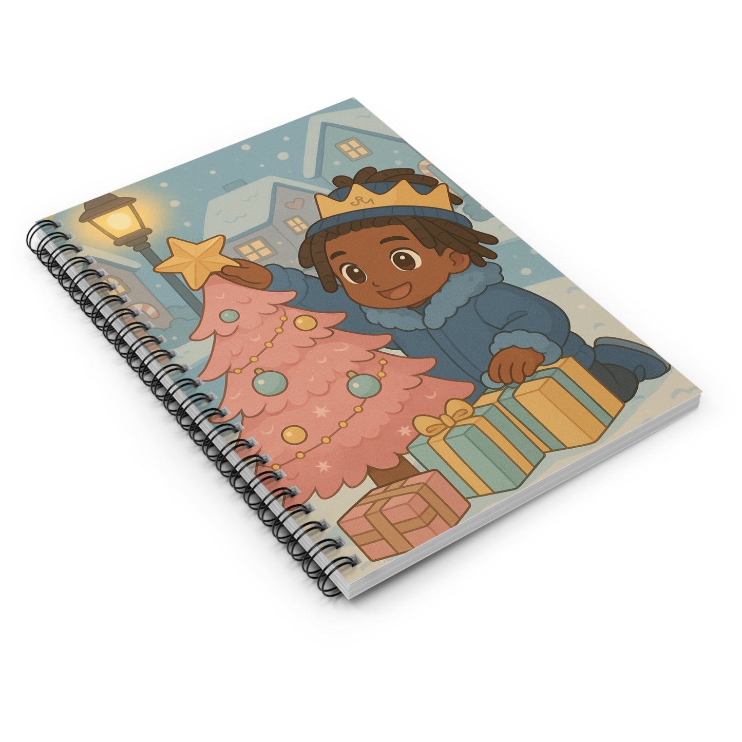 Little King Christmas Festive Kids Spiral Notebook