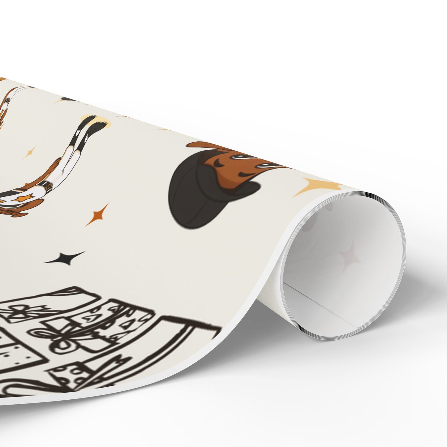 Little King Baseball Holiday Wrapping Paper