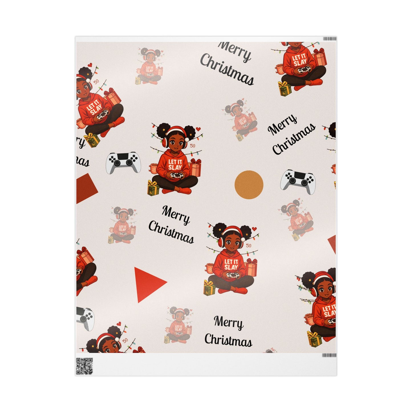 Gamer Girl Holiday Gift Wrap