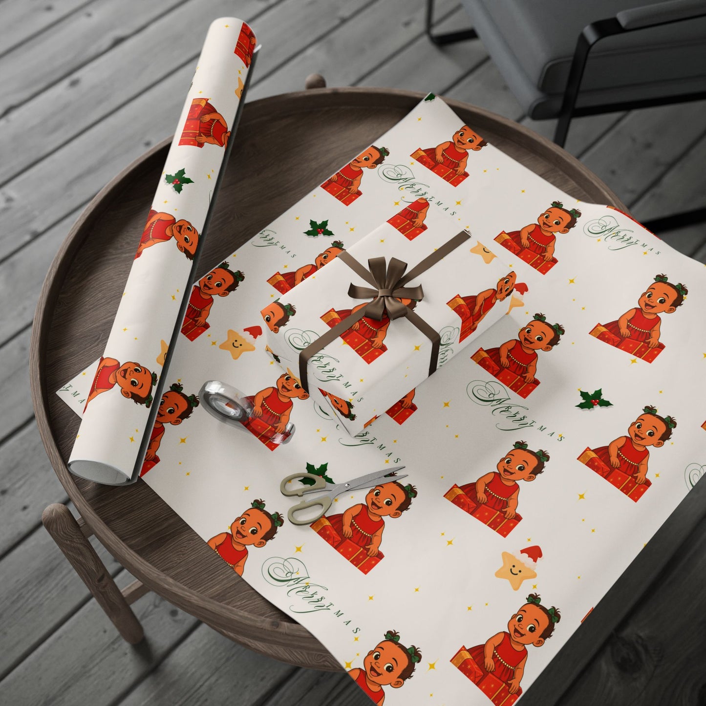 Nova's Christmas Wrapping Paper | Cute Holiday Gift Wrap