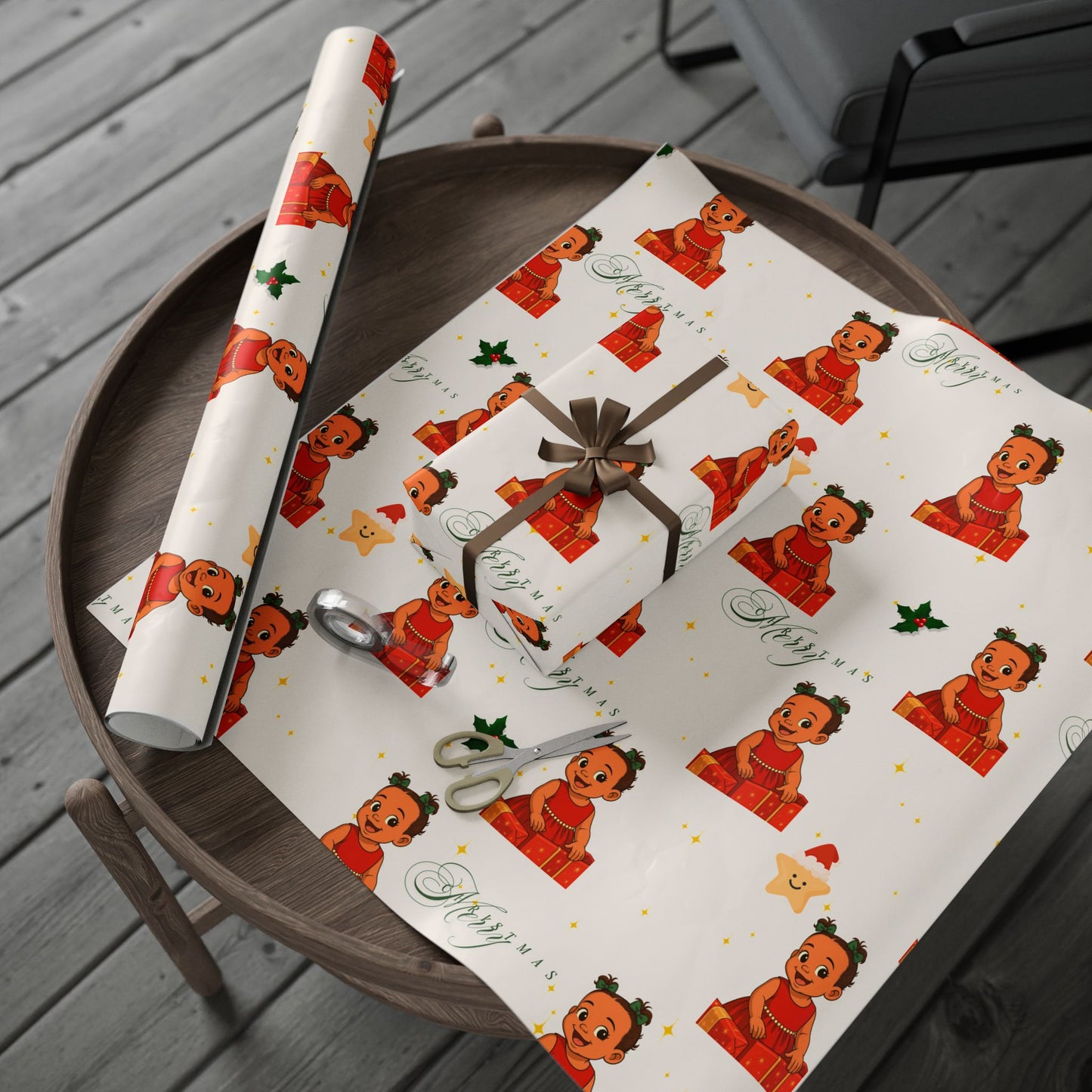 Nova's Christmas Wrapping Paper | Cute Holiday Gift Wrap