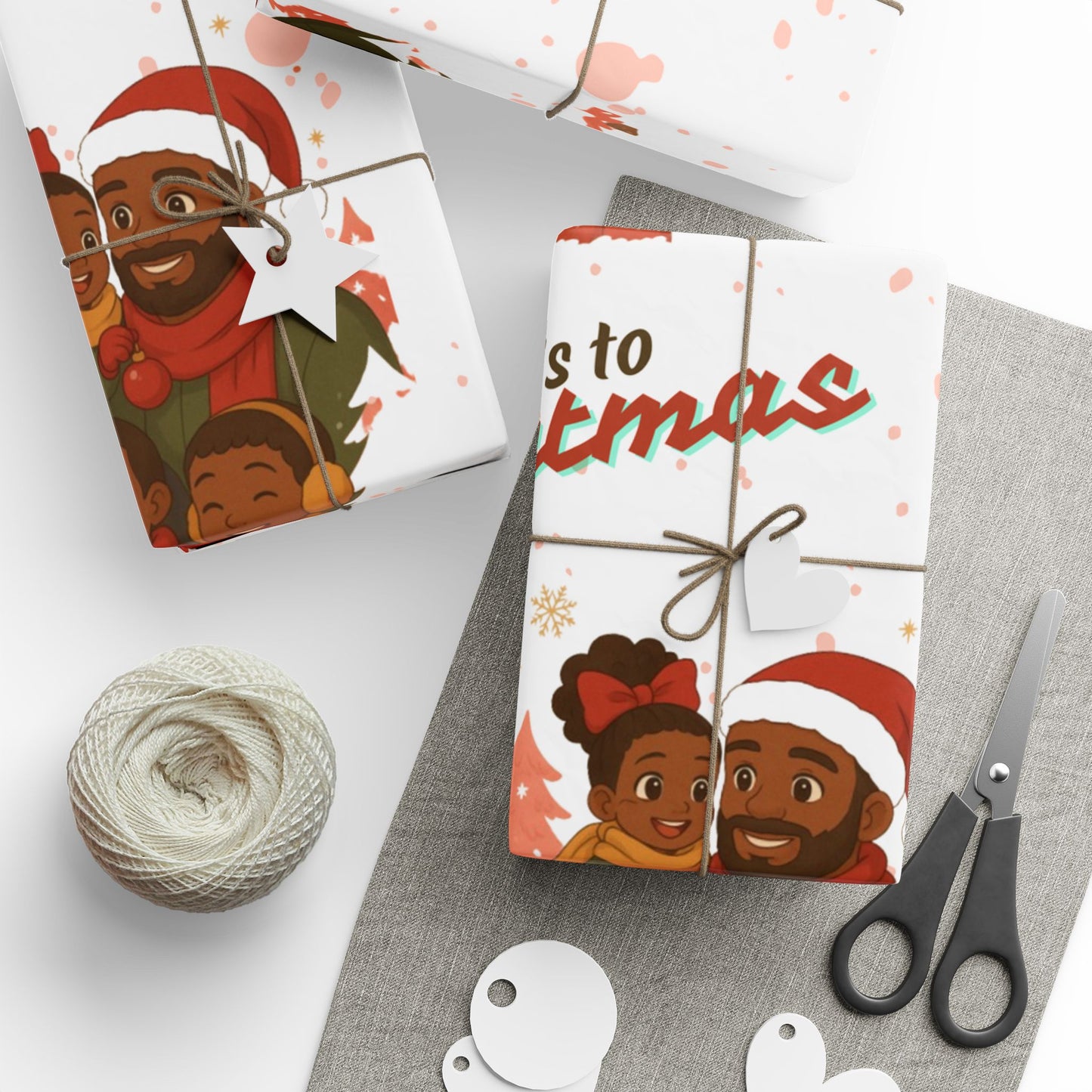 Here's to Christmas Festive Wrapping Paper I Fathers Matter