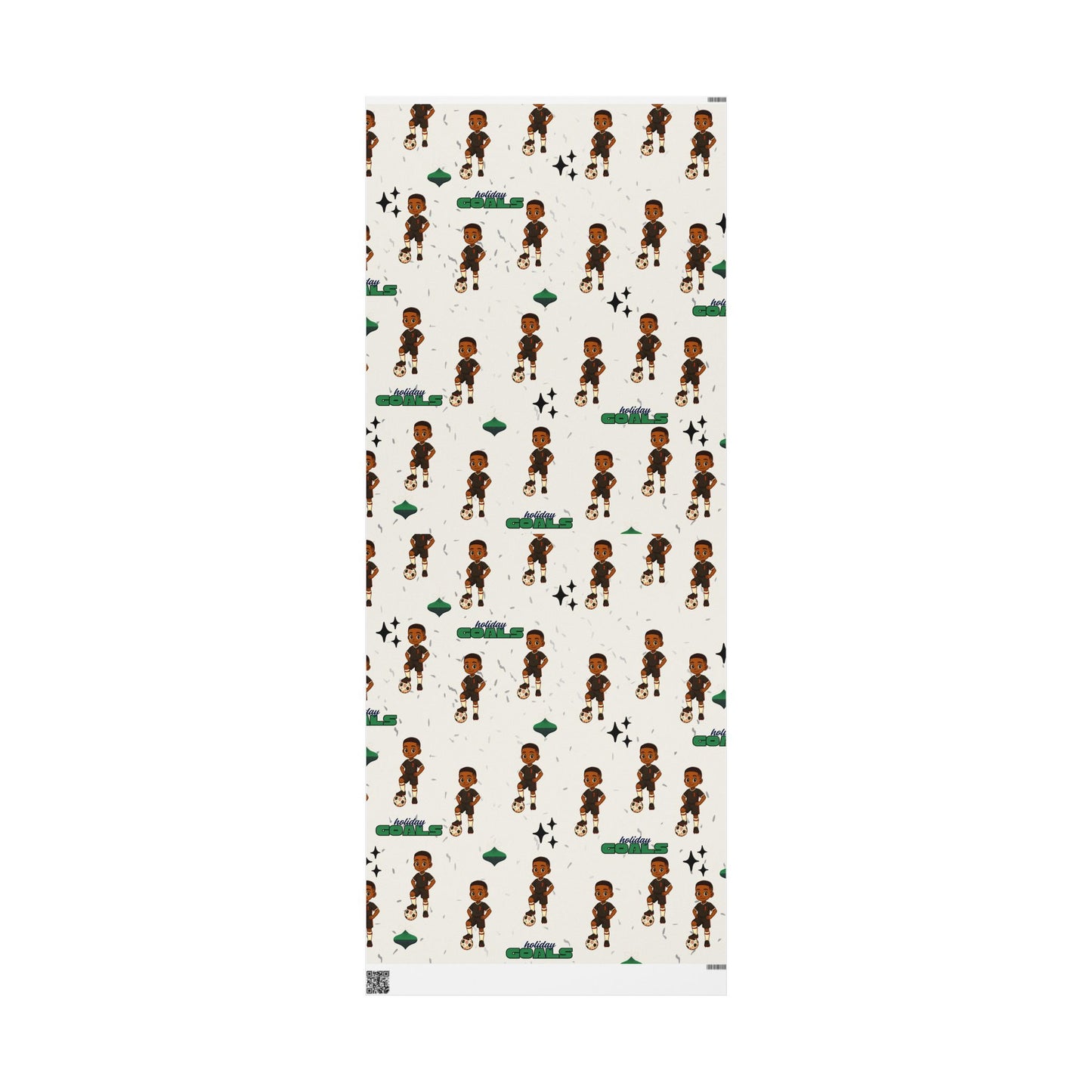 Little King Holiday Soccer Player Wrapping Paper