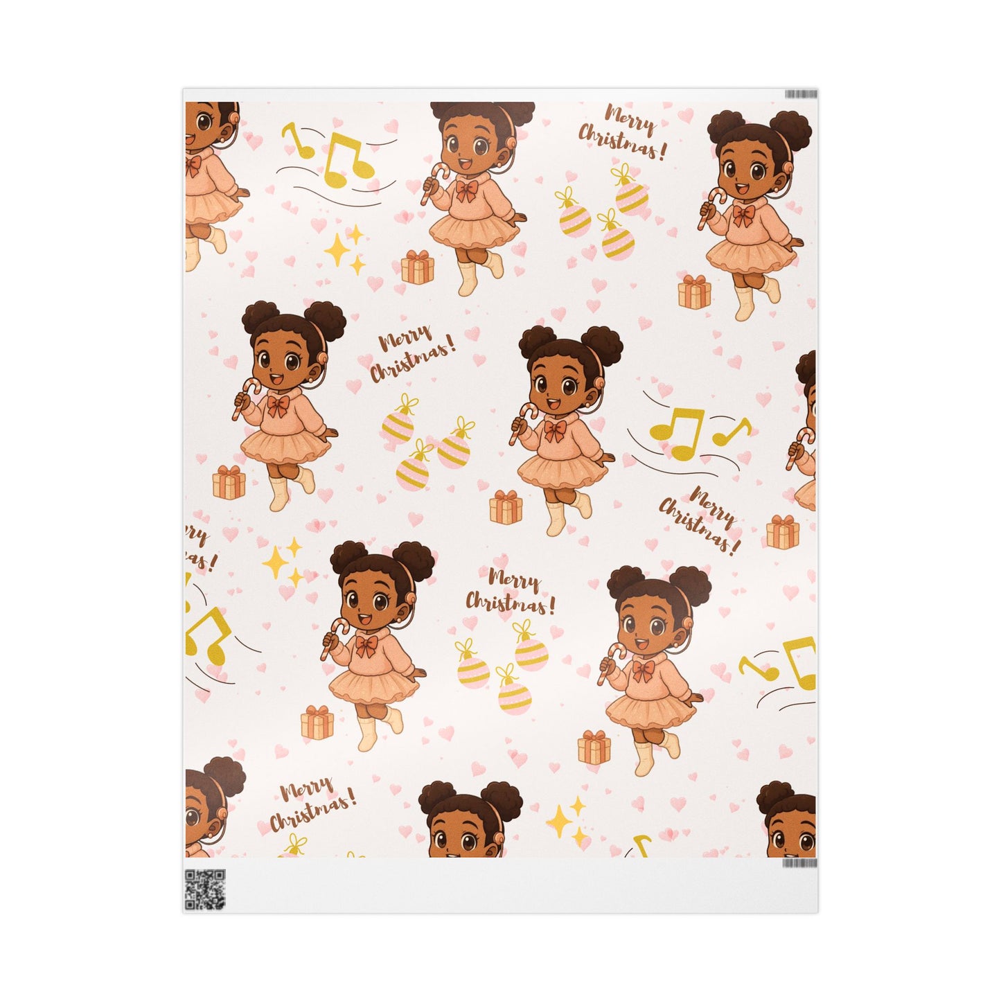 Little Queen Cochlear Implant Christmas Wrapping Paper I Inclusive Holiday Gift Wrap