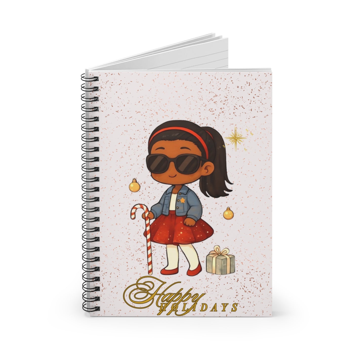 Girl Vision w/o Vision-Visually Impaired Spiral Notebook - Ruled Line