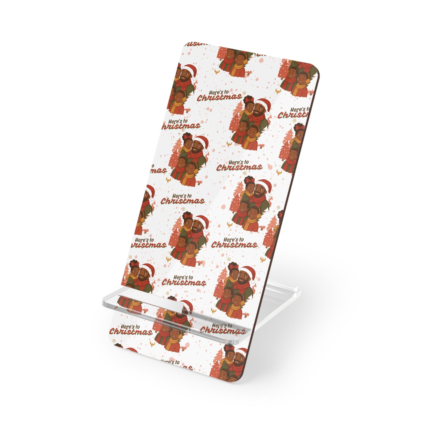 Father's Christmas-Themed Mobile Display Stand for Smartphones