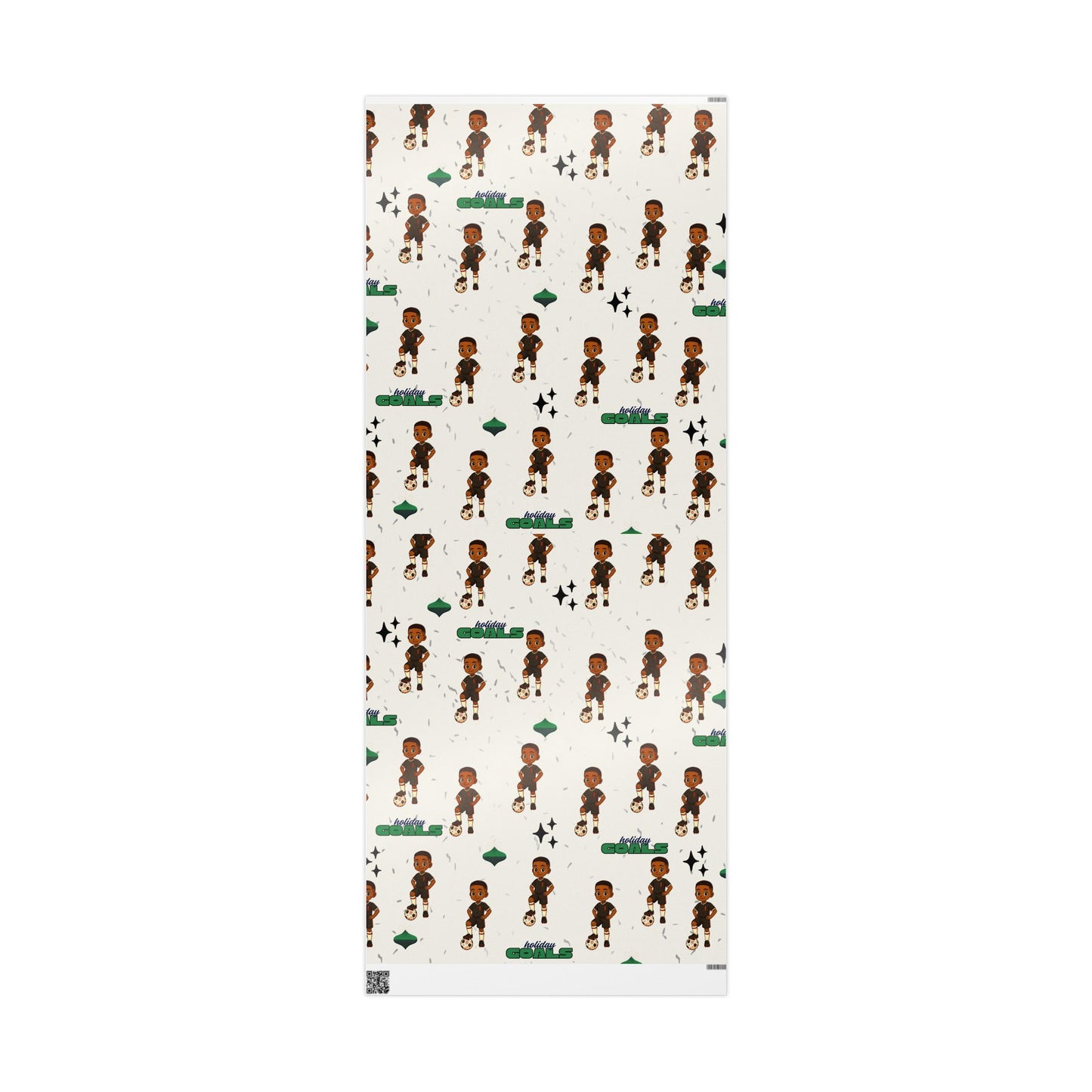 Little King Holiday Soccer Player Wrapping Paper