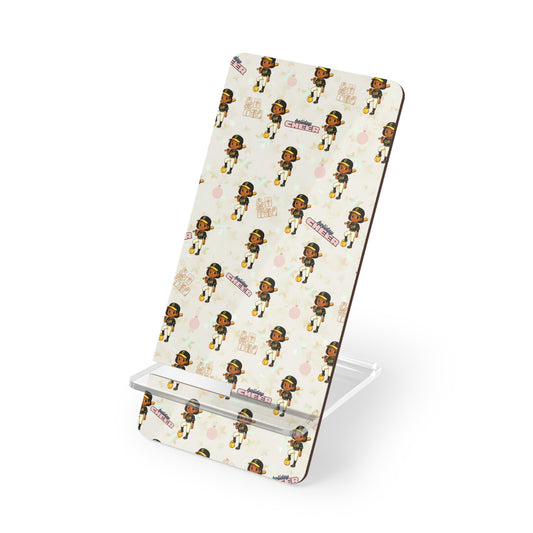 Little Queen Softball Player – Mobile Display Holder for Smartphones