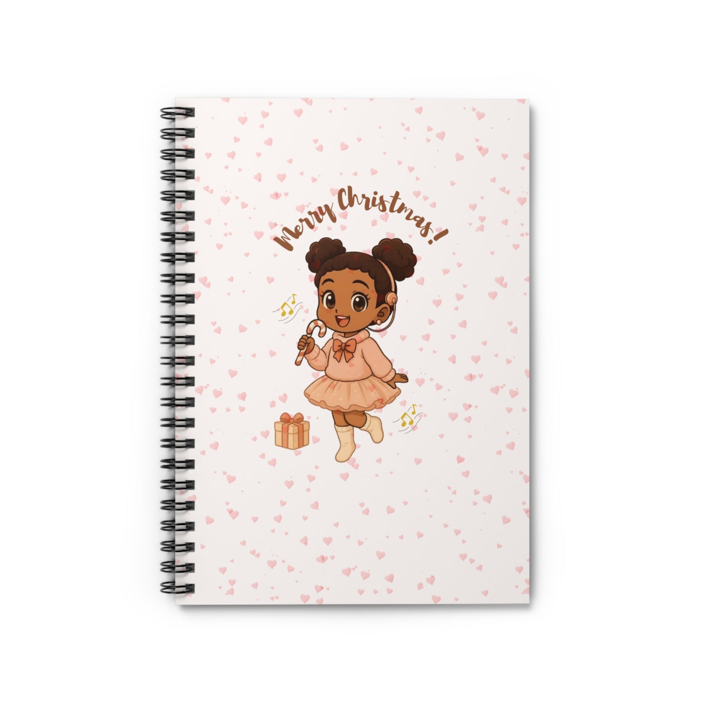 Cochlear Christmas-Themed Spiral Notebook, Cute Holiday Journal, Gift for Kids, Festive Writing Pad, Seasonal Stationery