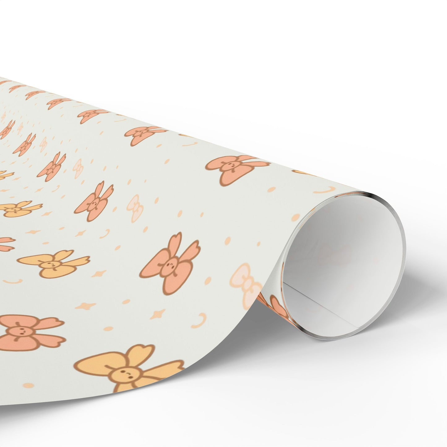 Smiling Bows Gift Wrap — Cute Kawaii-style Gift Wrap for Weddings, Baby Showers, Birthdays & More!