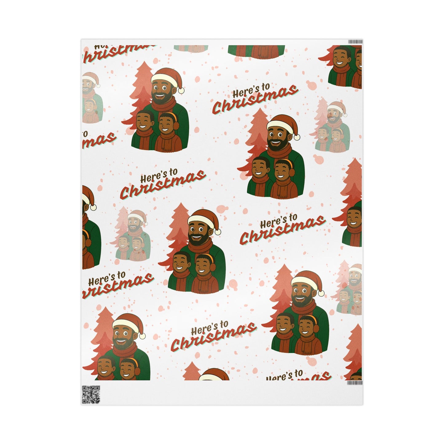 Like Father Like Sons Joyful Christmas Wrapping Paper