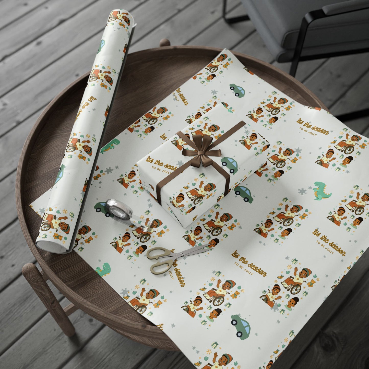 Winter Sleigh King — Holiday Wrapping Paper