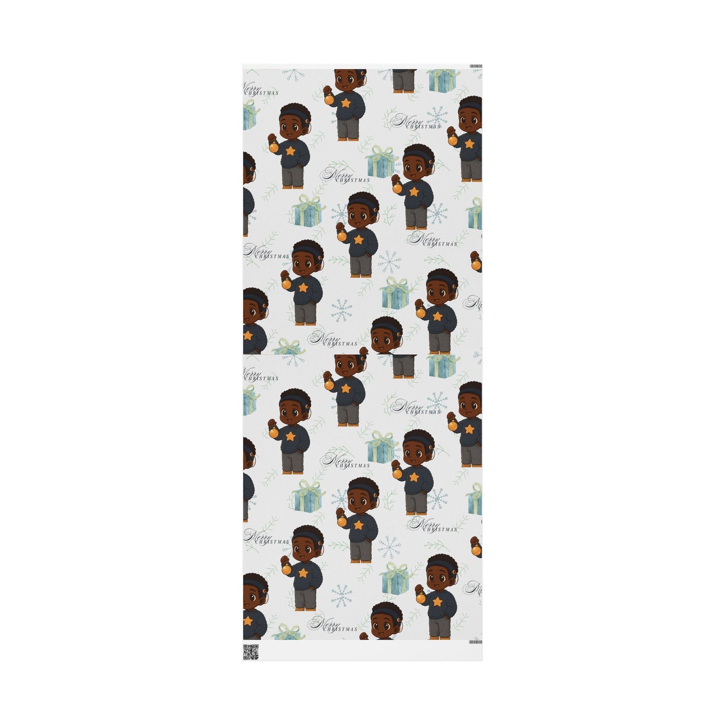 Little King Cochlear Implant Christmas Wrapping Paper — Inclusive Holiday Gift Wrap