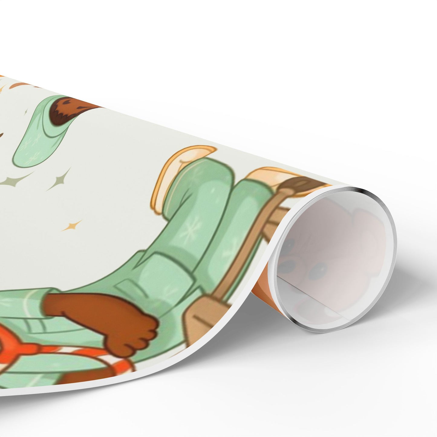 Boy Teddy Bear Nurse Gift Wrapping Paper | Medical Christmas Wrap