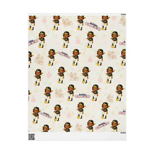 Softball Queen Holiday Cheer Wrapping Paper