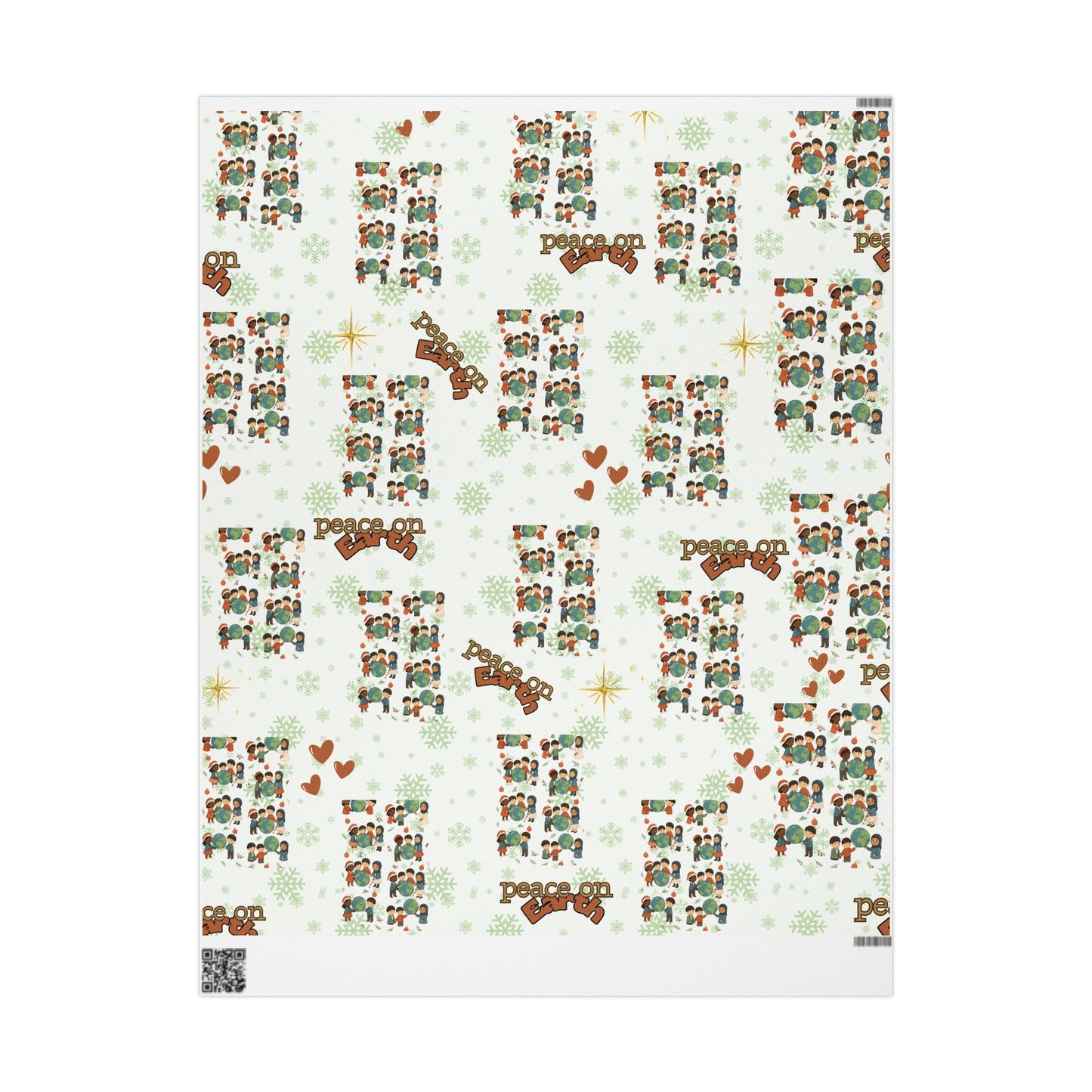 Peace on Earth Wrapping Paper | Holiday Christmas Gift Wrap