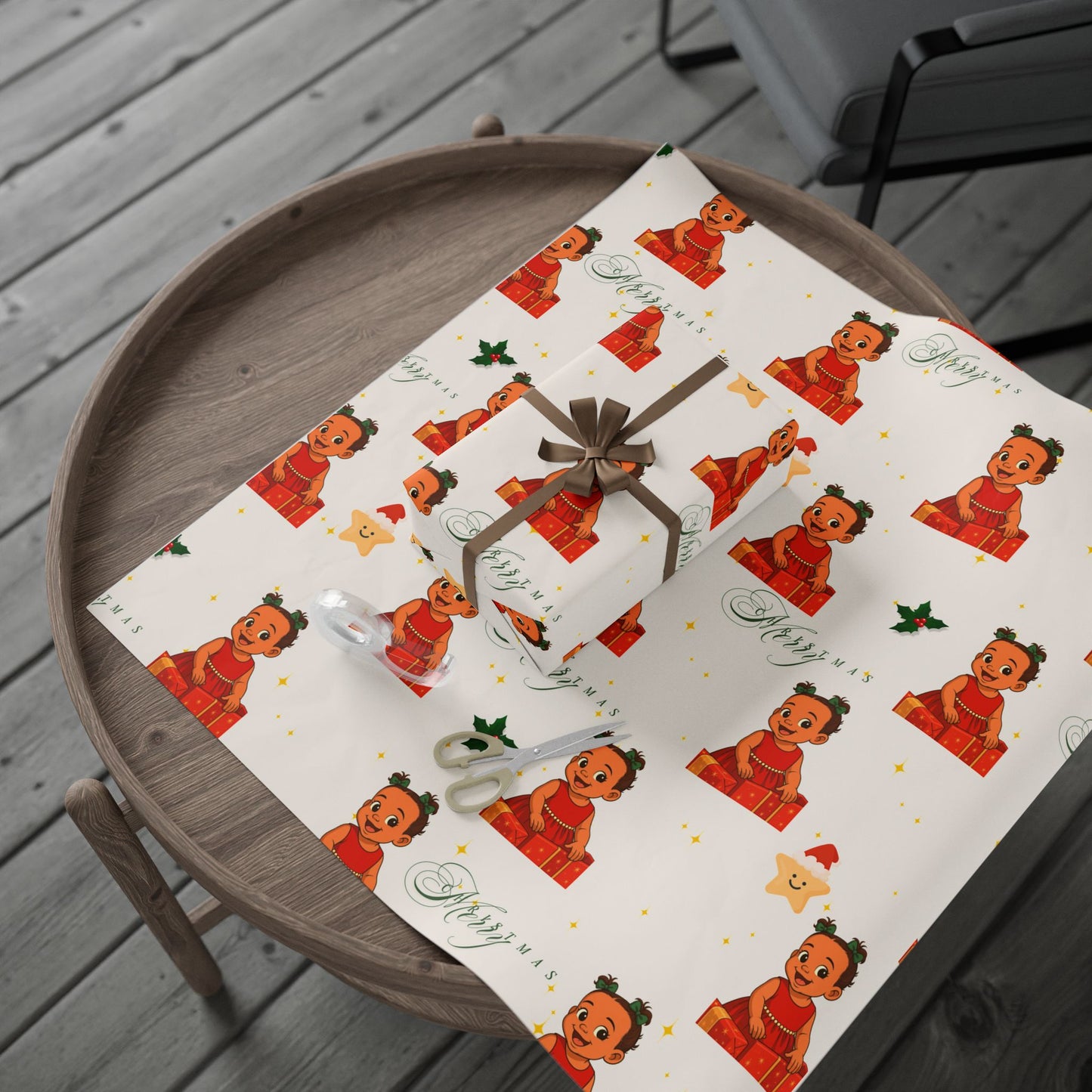 Nova's Christmas Wrapping Paper | Cute Holiday Gift Wrap