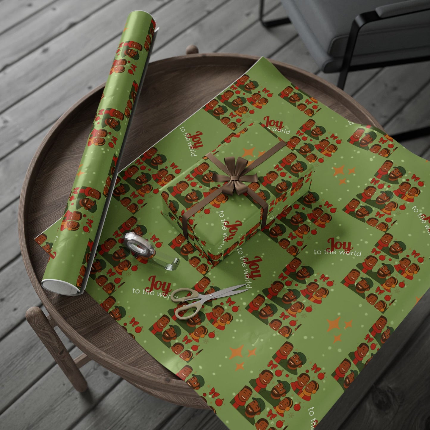 Like Father Like Sons Joyful Christmas Wrapping Paper
