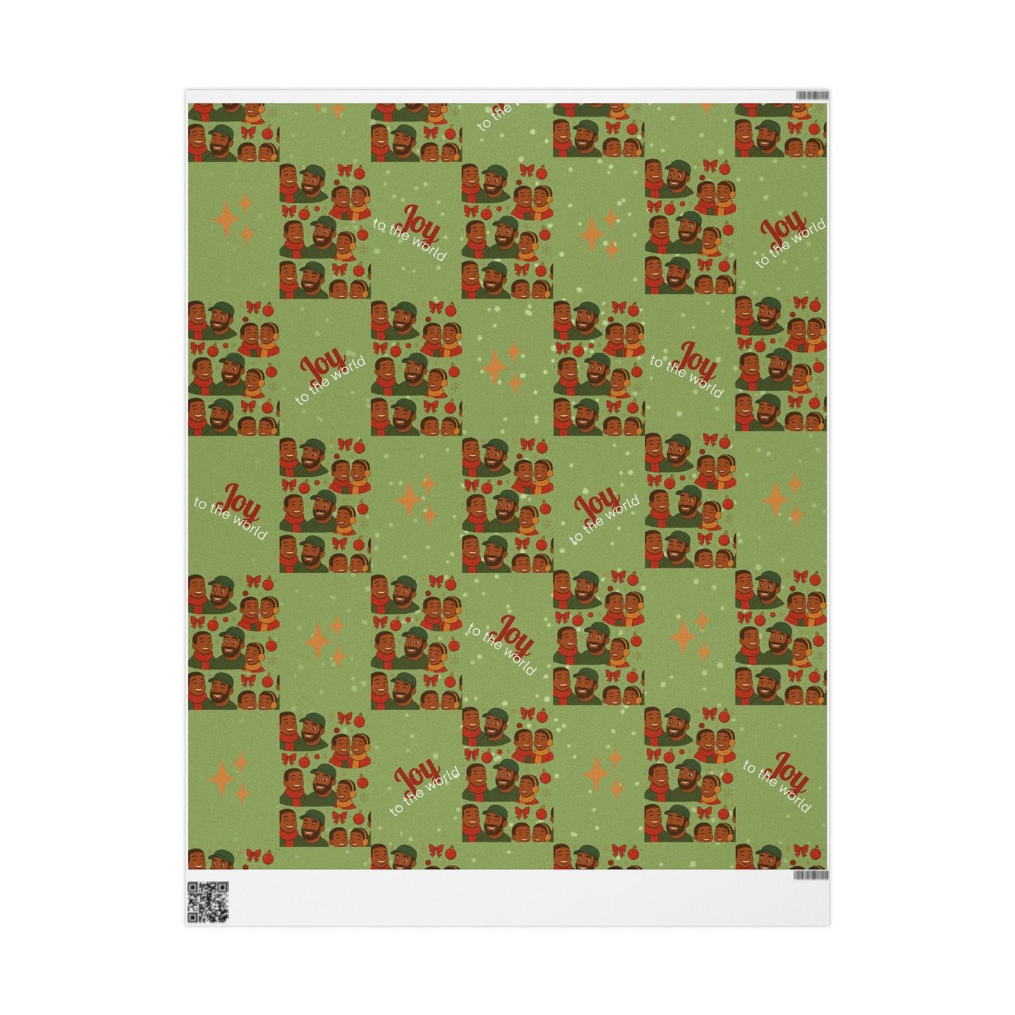 Like Father Like Sons Joyful Christmas Wrapping Paper