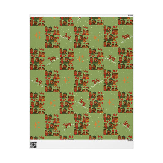 Like Father Like Sons Joyful Christmas Wrapping Paper